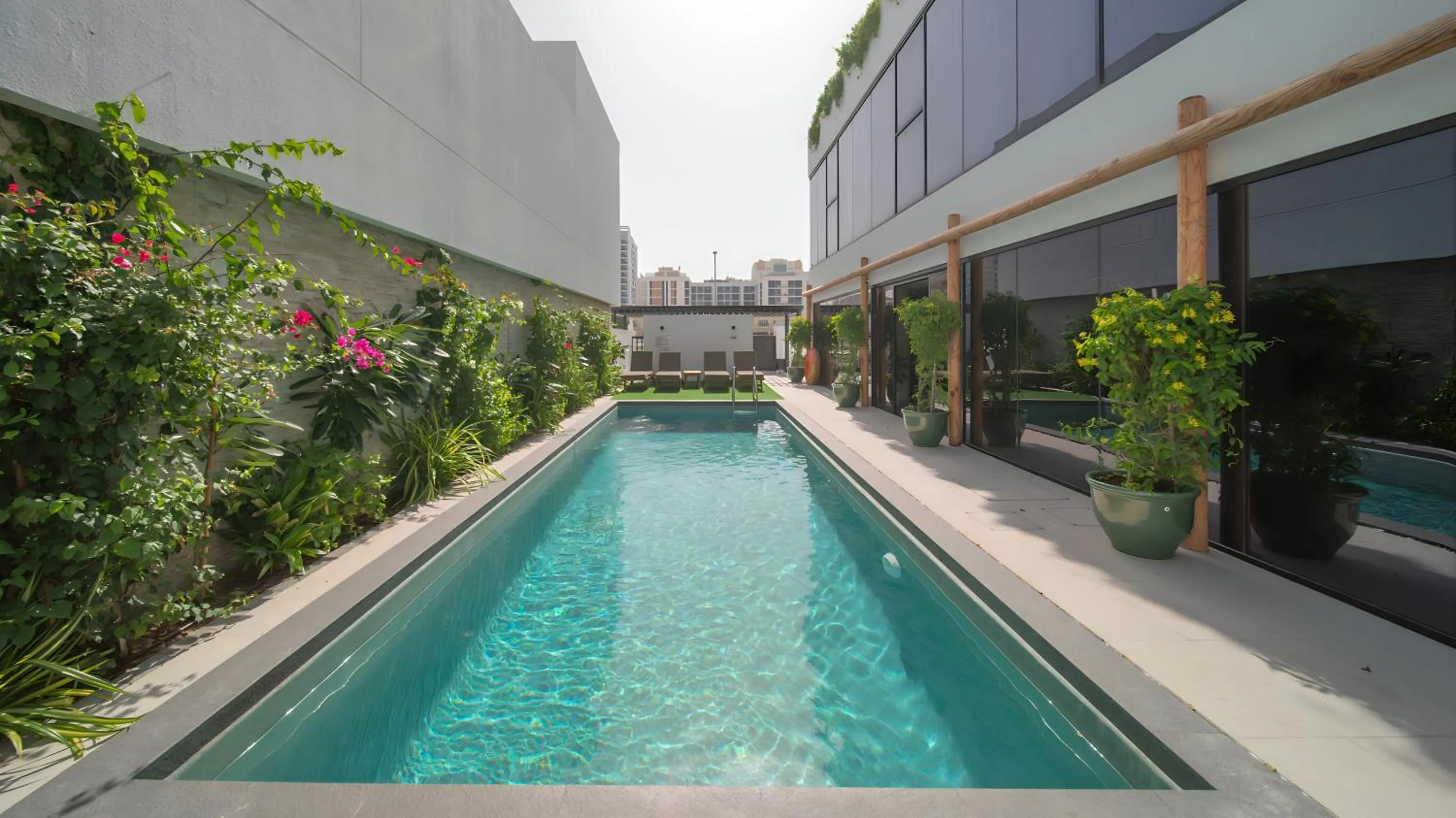 Pool view in Nas House Private & Shared Villas