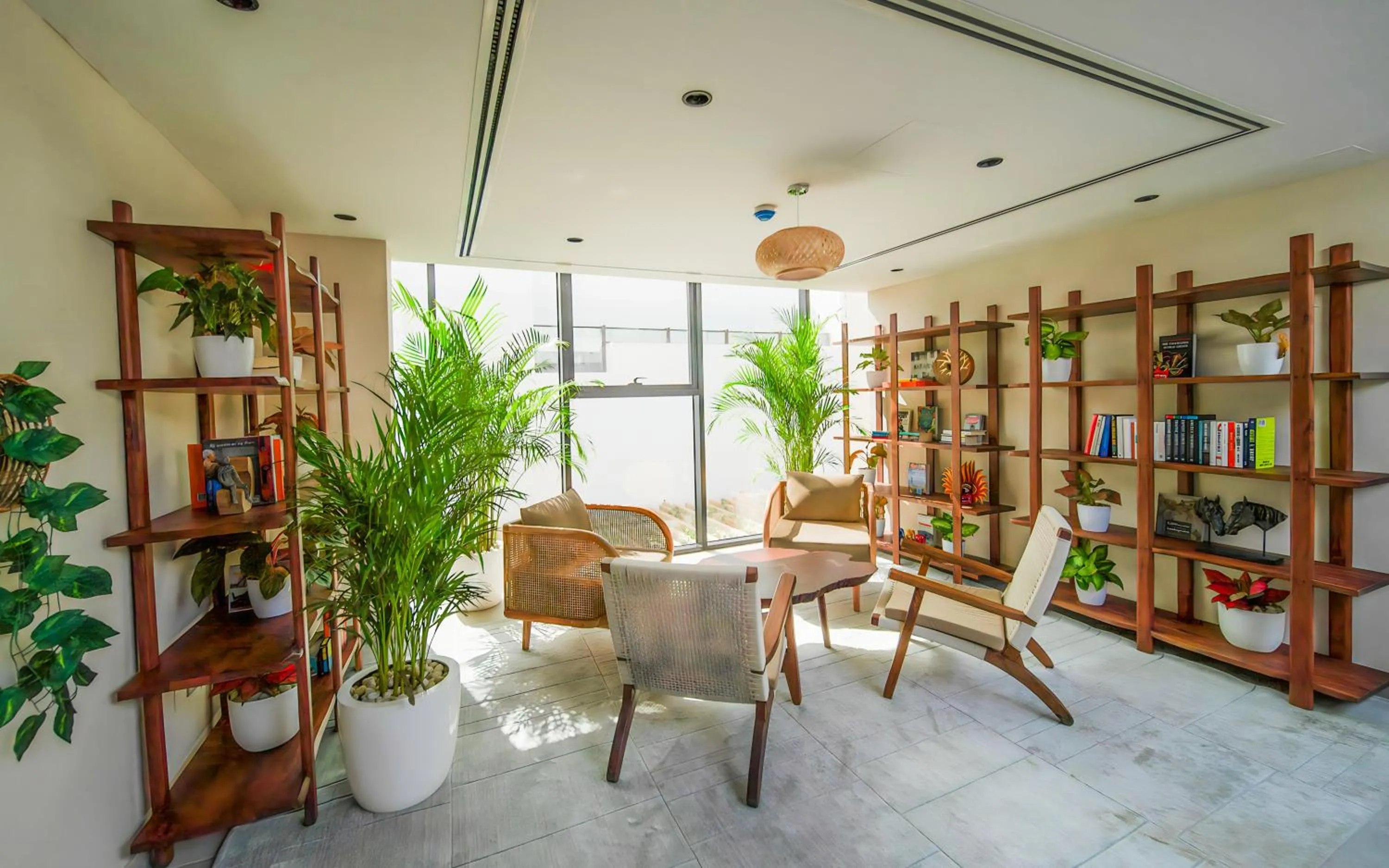 Seating area in Nas House Private & Shared Villas
