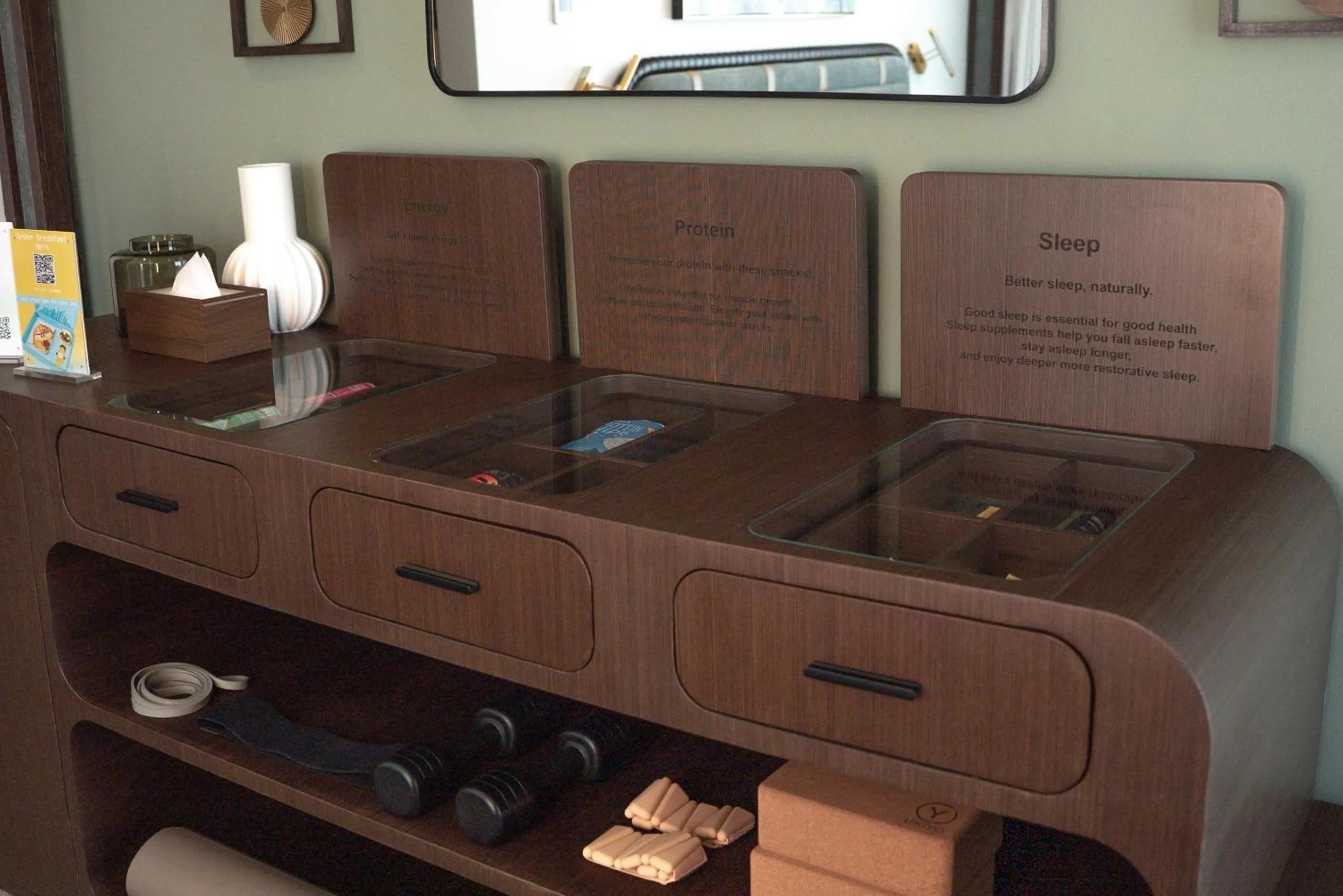minibar in Nas House Private & Shared Villas