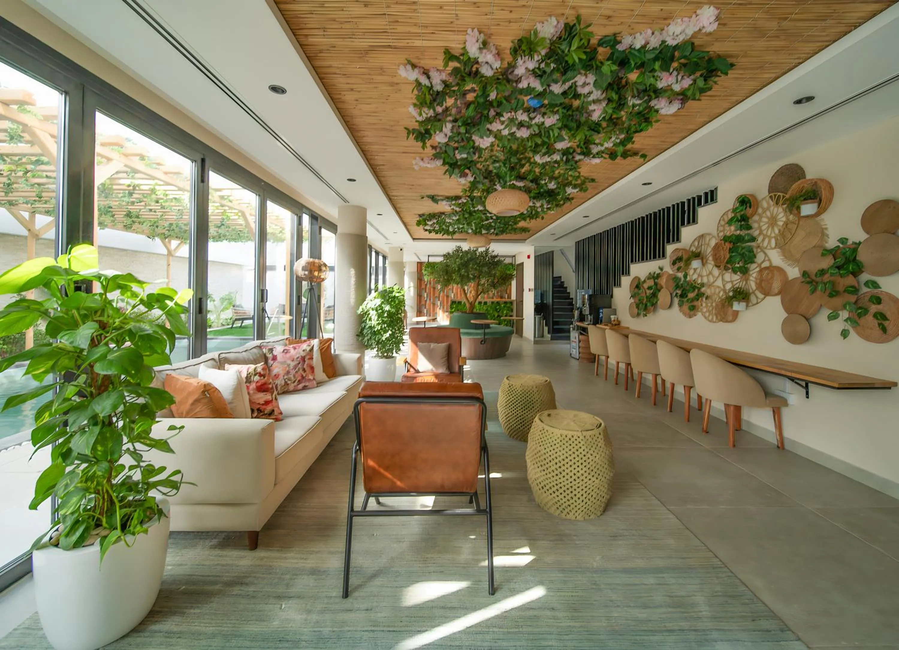 Seating area in Nas House Private & Shared Villas