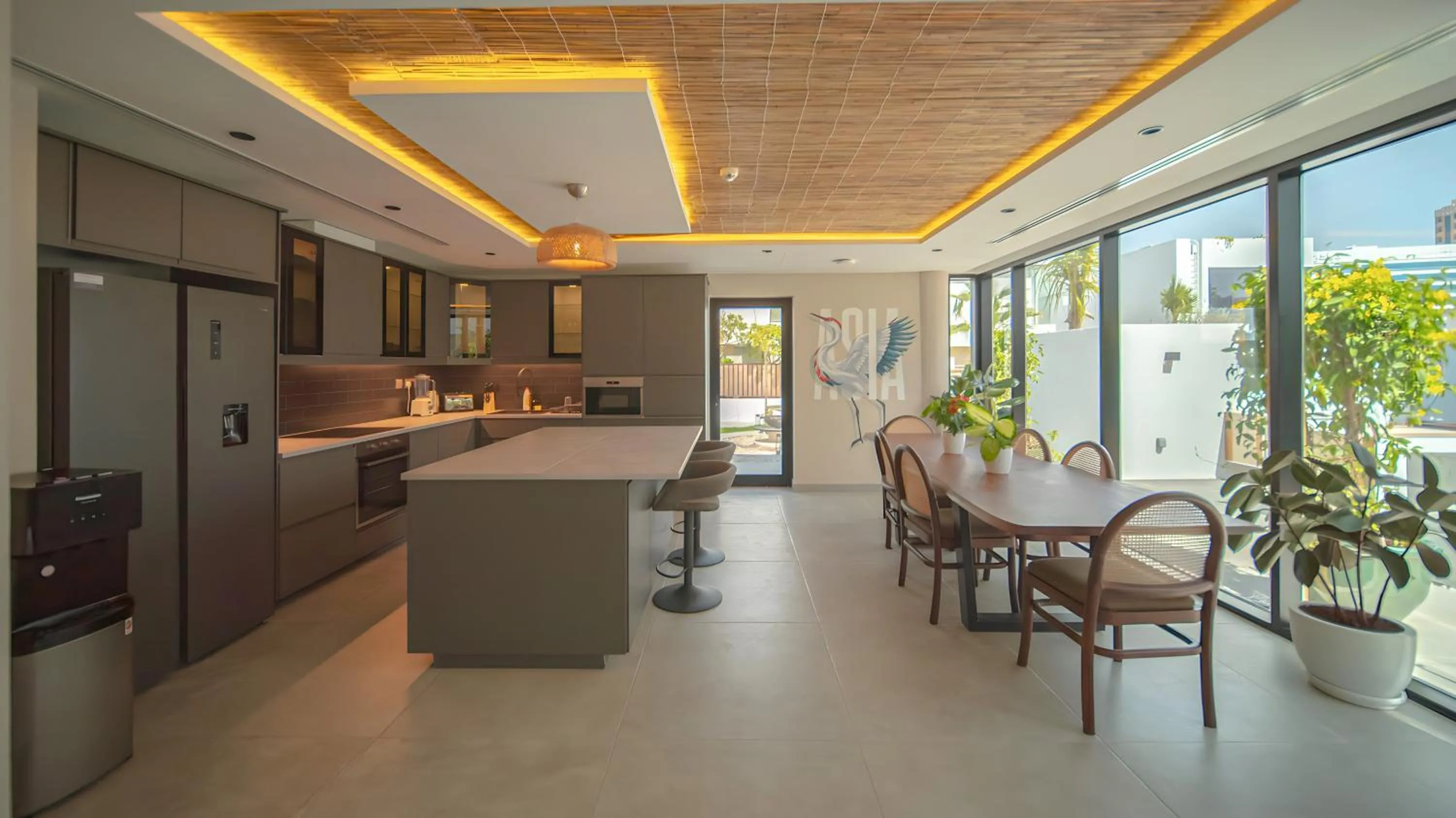 Kitchen or kitchenette in Nas House Private & Shared Villas