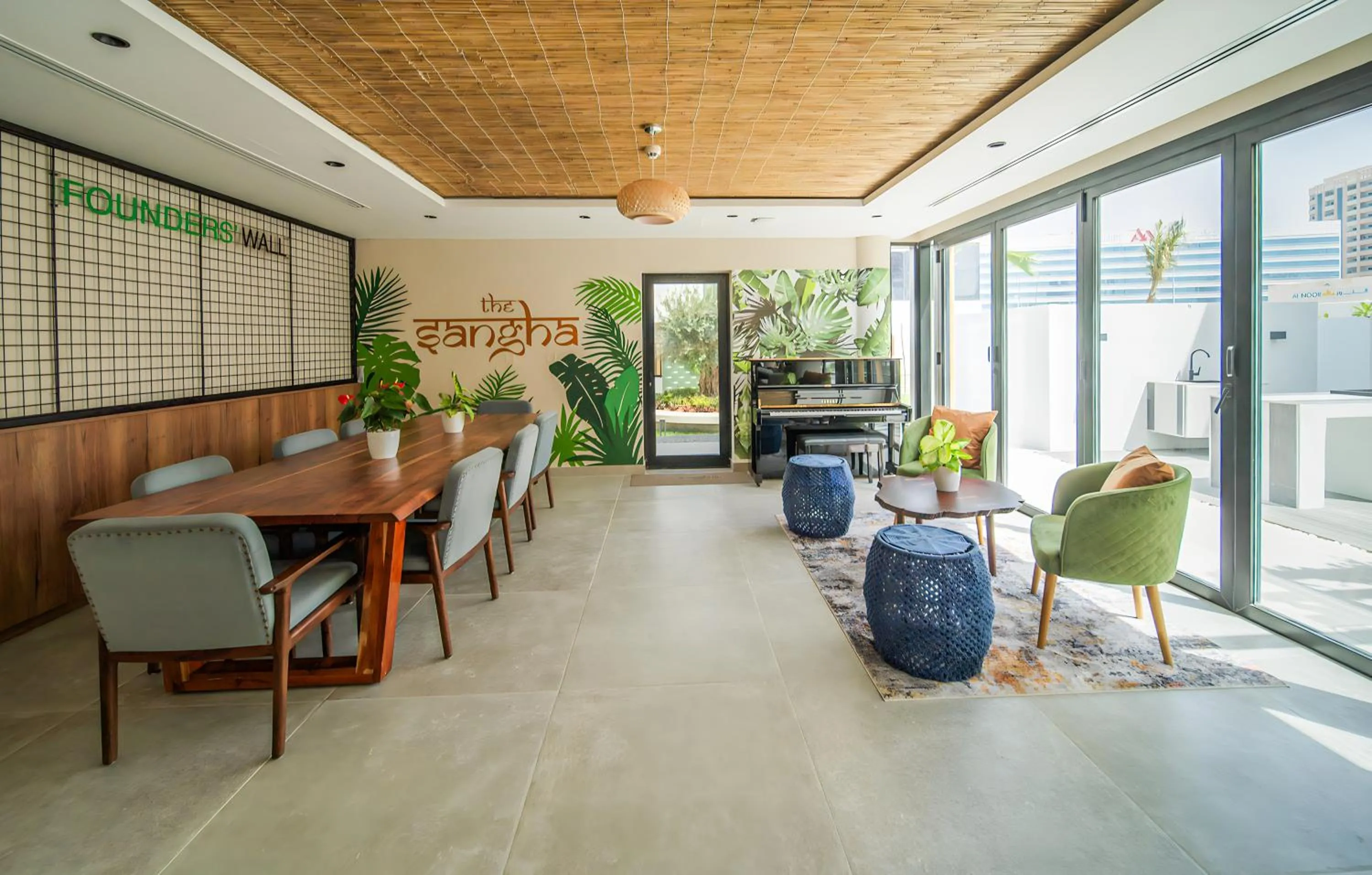 Seating area in Nas House Private & Shared Villas