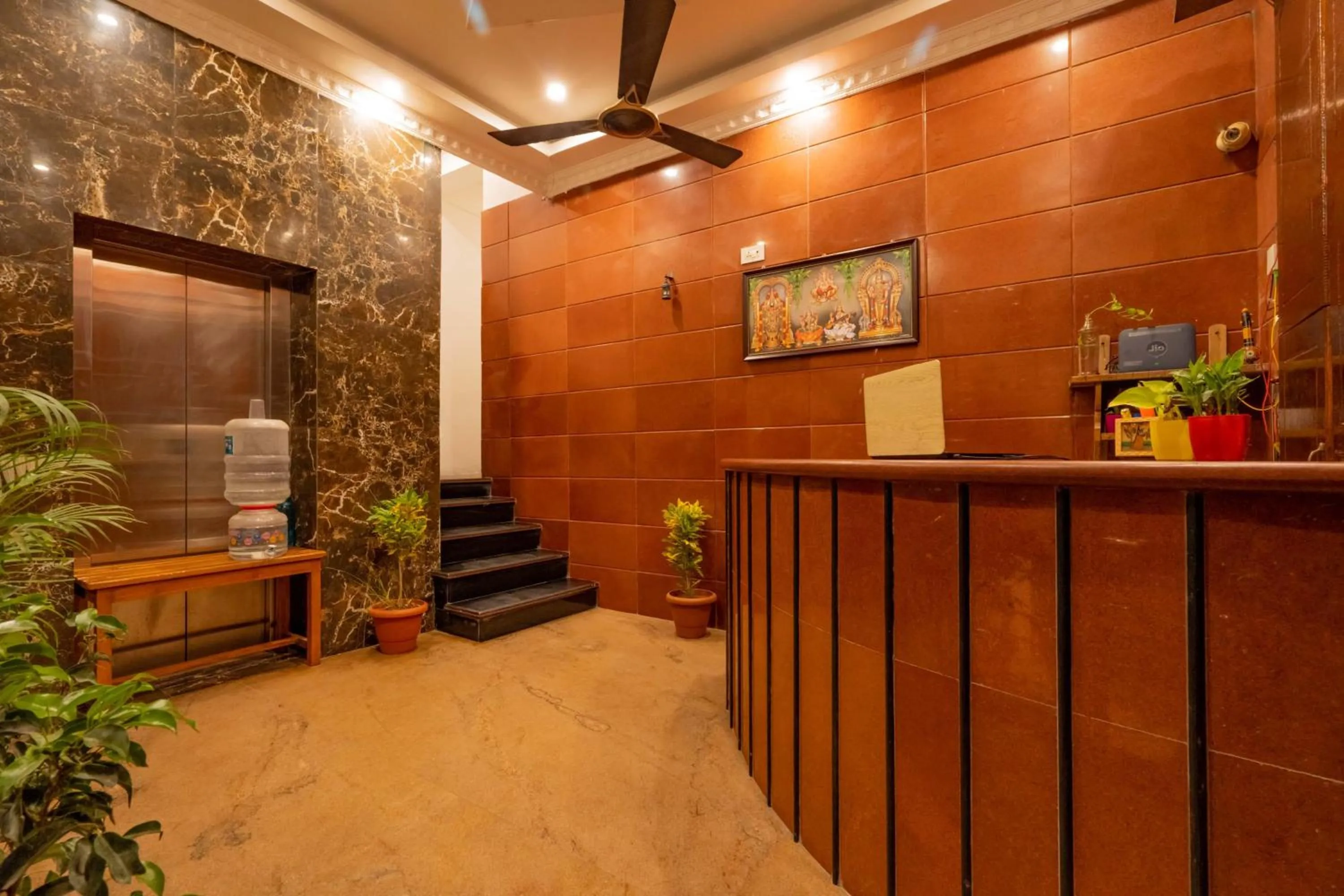 Lobby or reception in Hotel Arya Grand Rameswaram by Nimalan