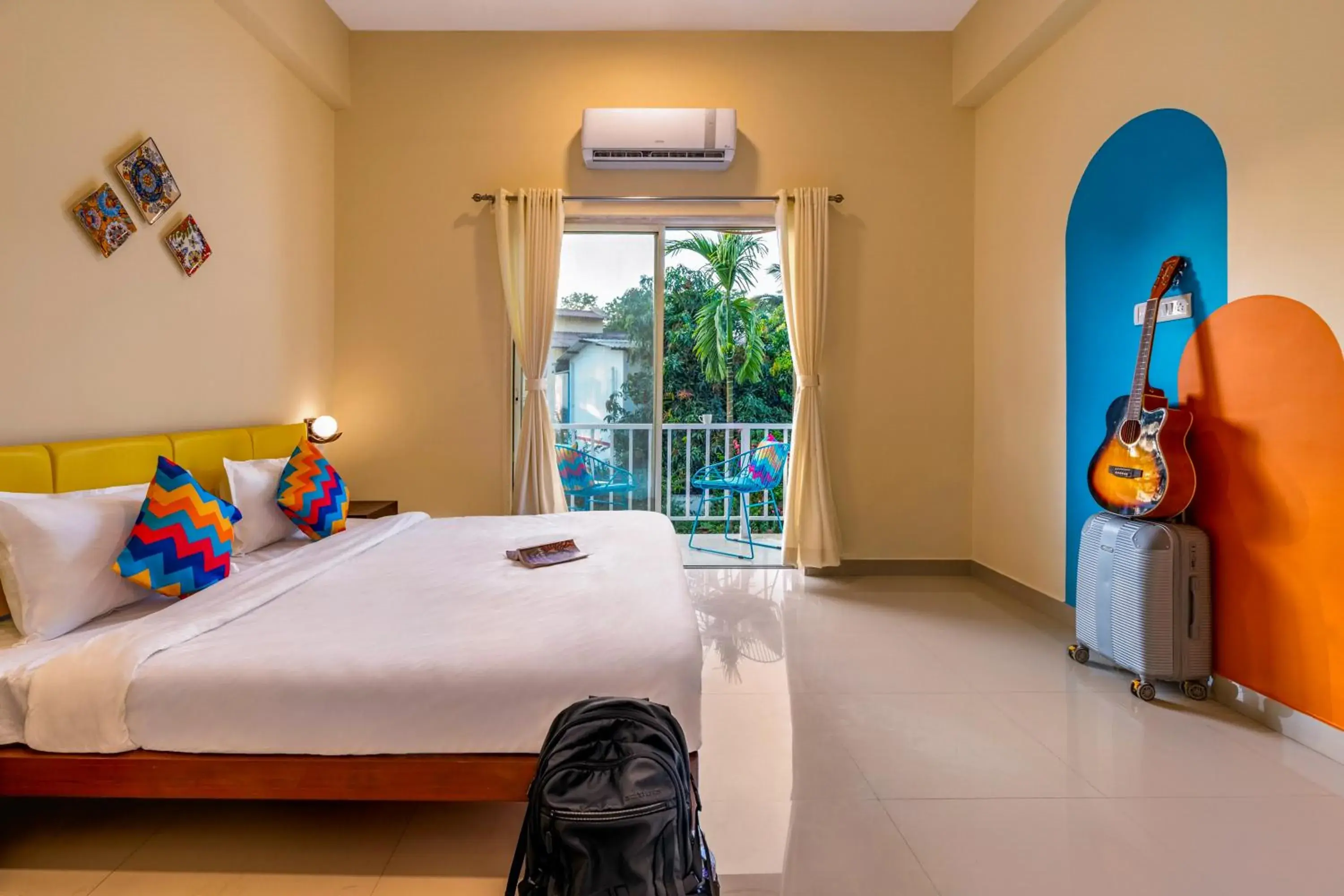 Bed in goSTOPS Alibaug Bed in goSTOPS Alibaug