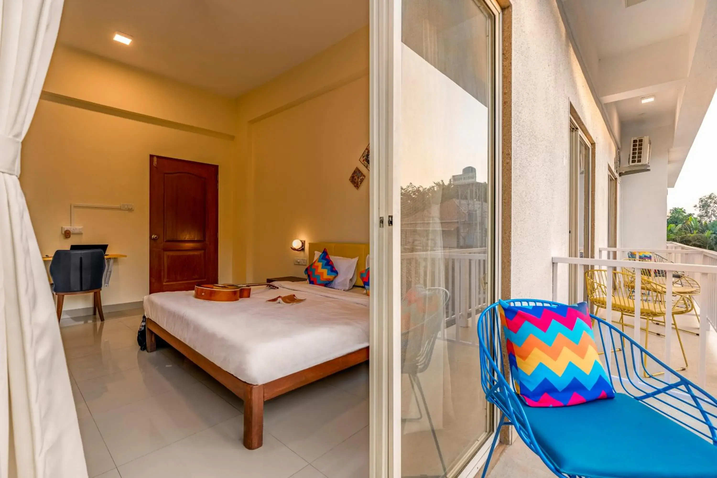 Bed in goSTOPS Alibaug Bed in goSTOPS Alibaug