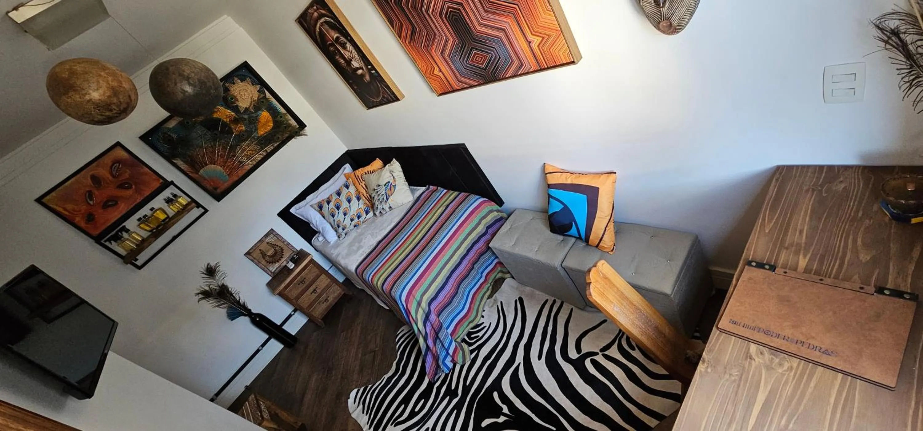 Twin Room with Pool View - single occupancy in Pousada Chalé Poder das Pedras