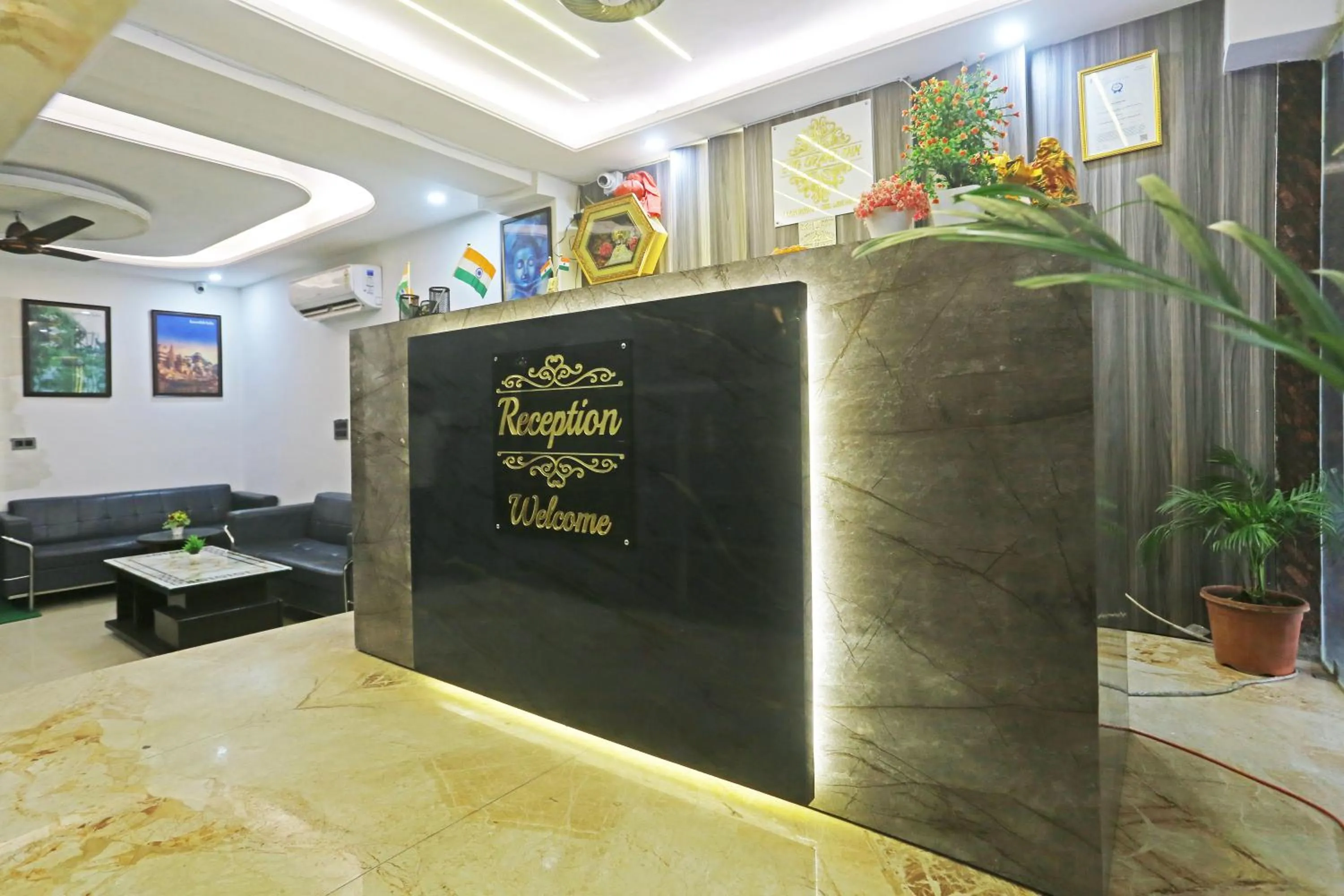 Lobby or reception in Hotel ECG Grand Inn-Near Delhi Airport free Airport Drop