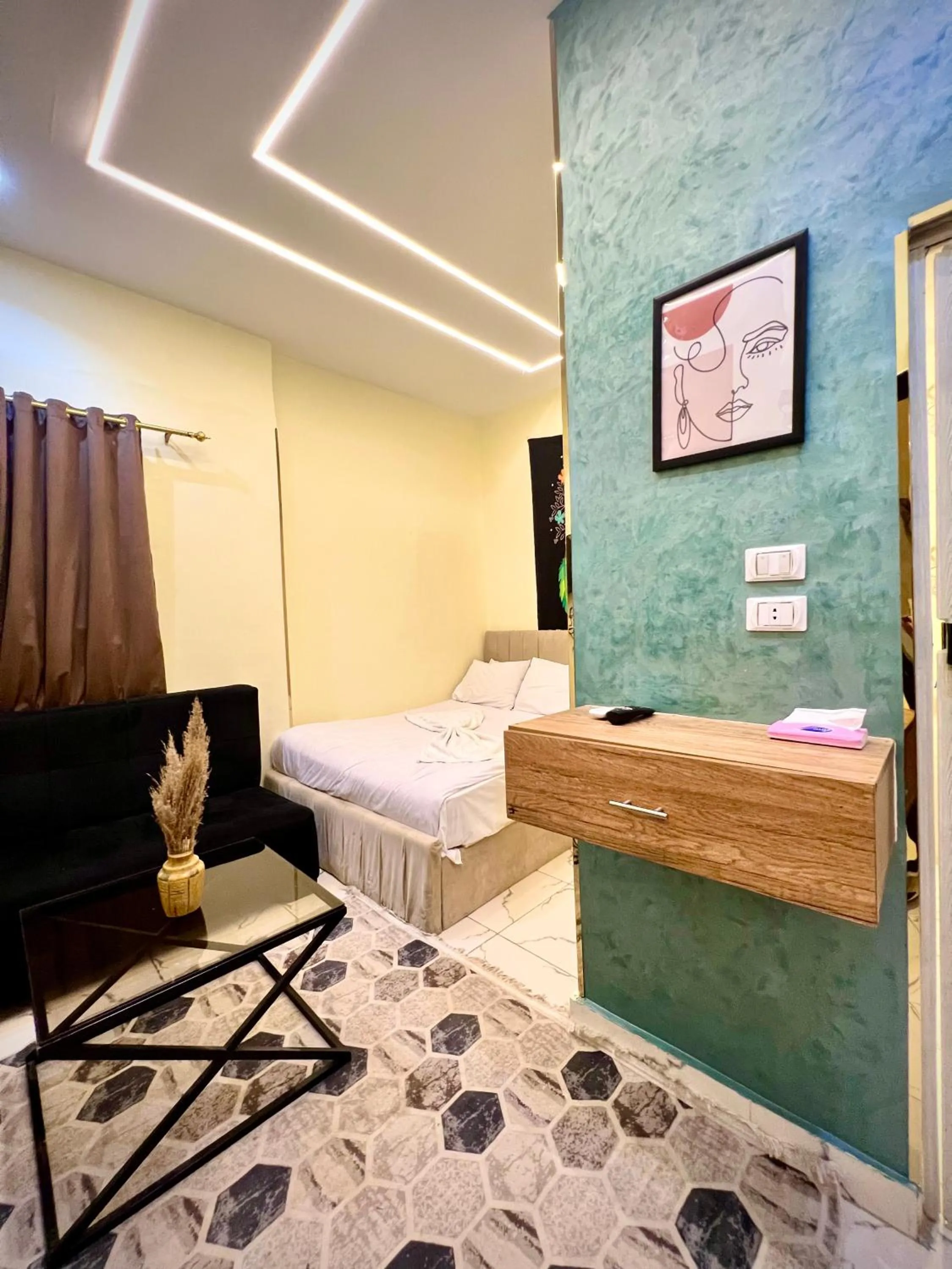 Bed in Farsha Pyramids Inn