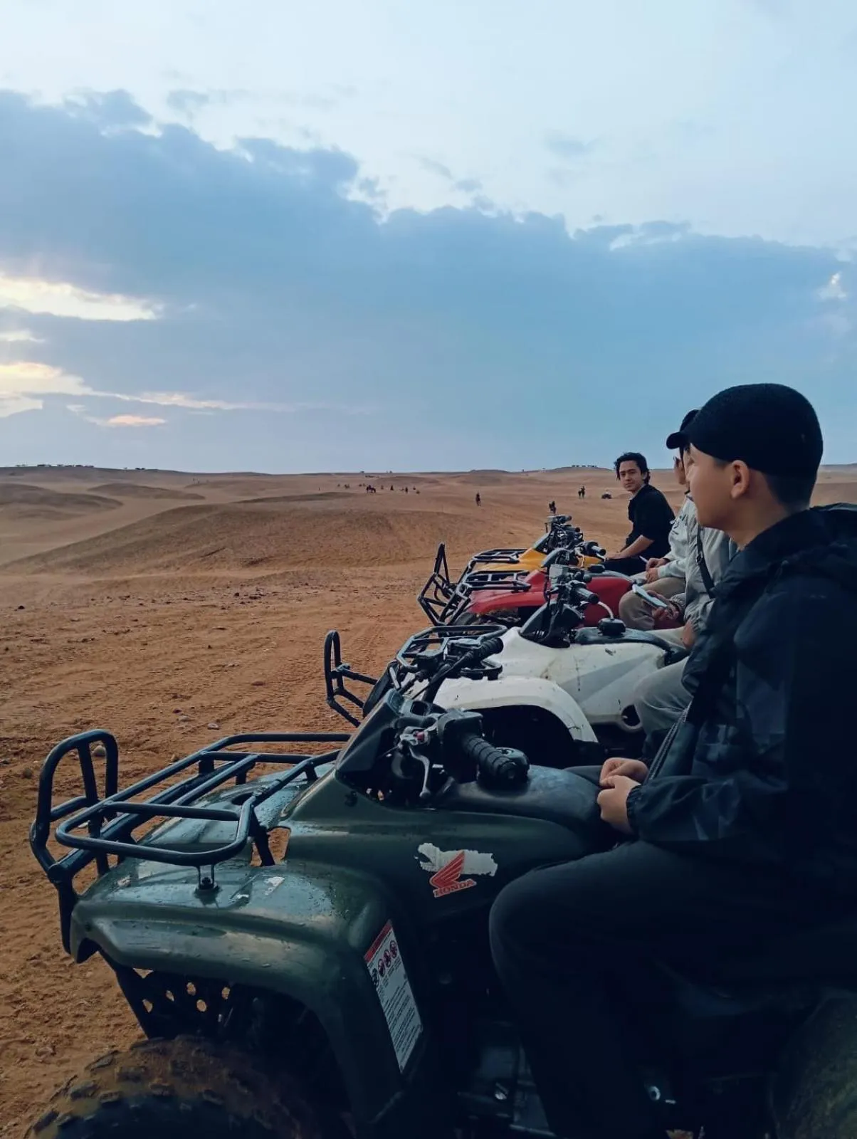 People in Farsha Pyramids Inn