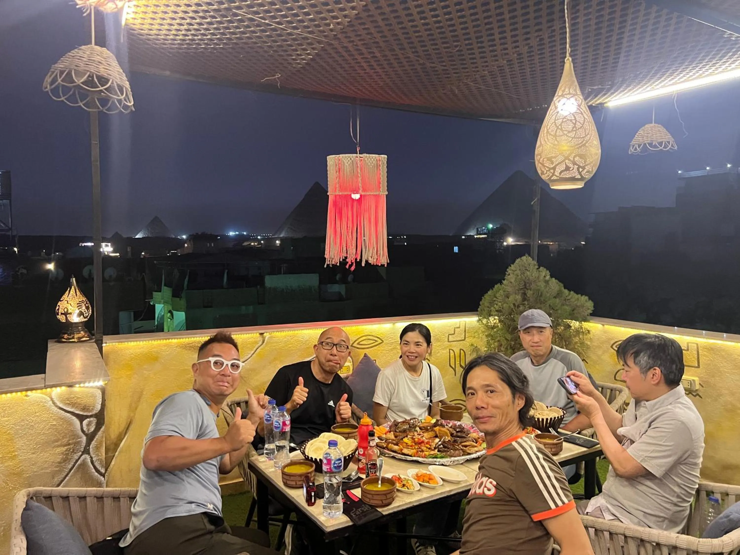 Patio in Farsha Pyramids Inn