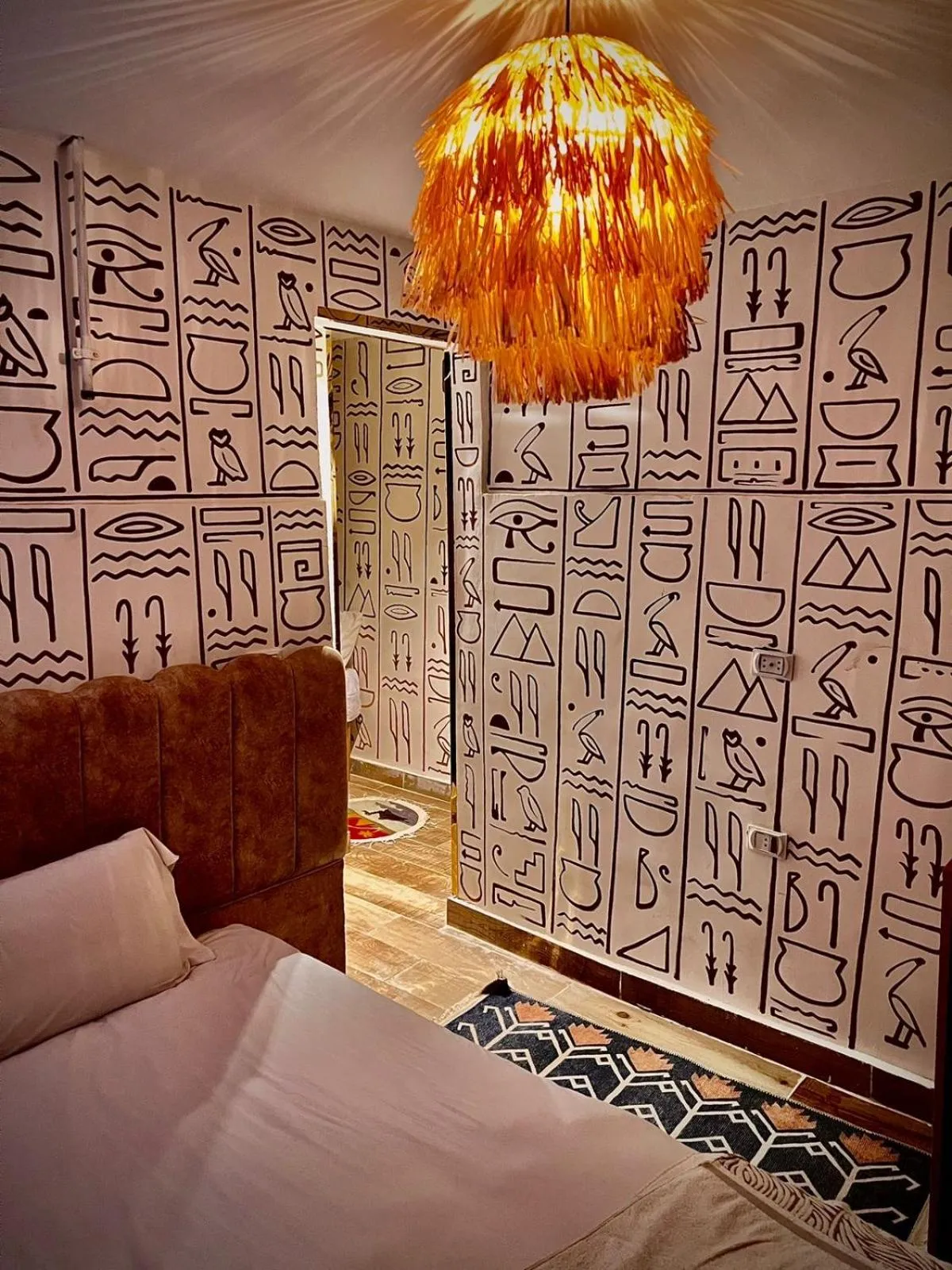 Bed in Farsha Pyramids Inn