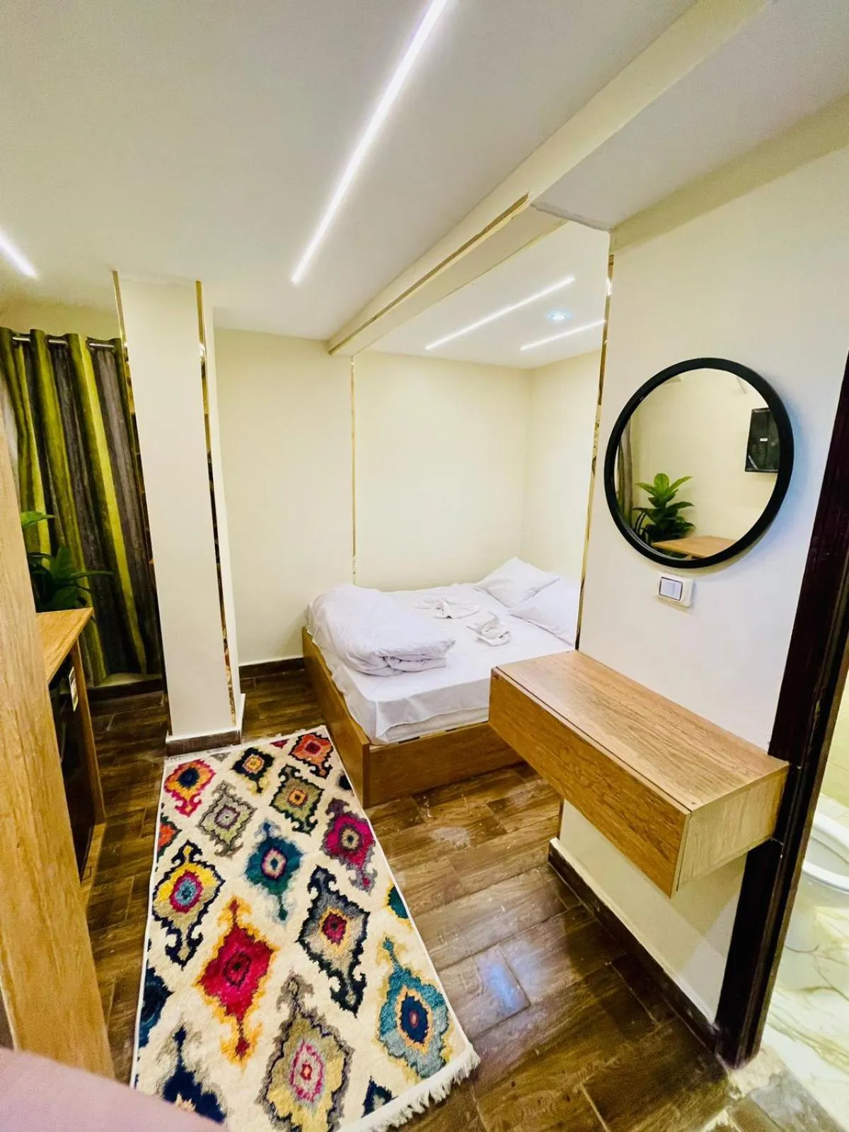 Bed in Farsha Pyramids Inn