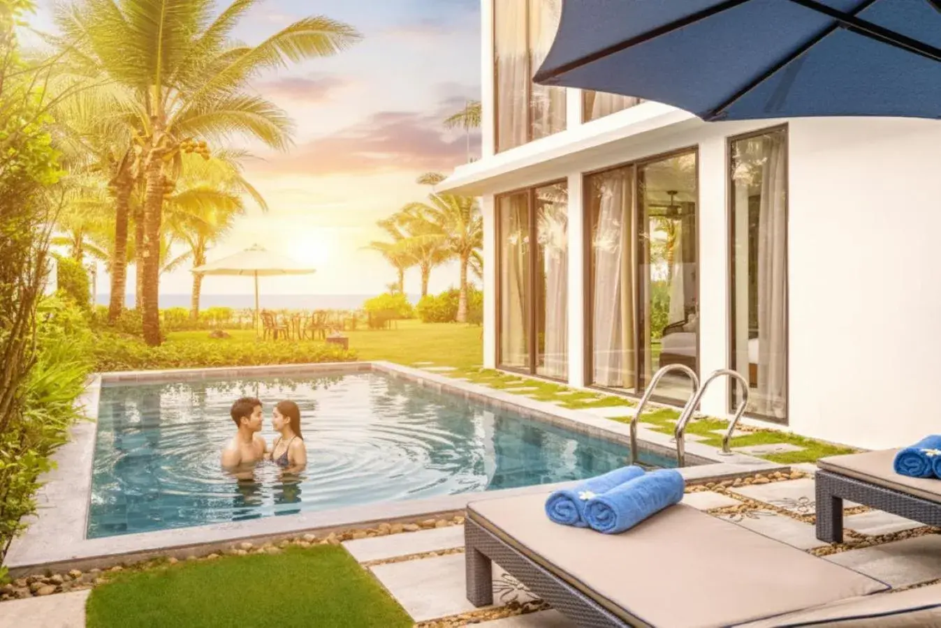 Swimming pool in Hoi An Royal Beachfront Villas Swimming pool in Hoi An Royal Beachfront Villas