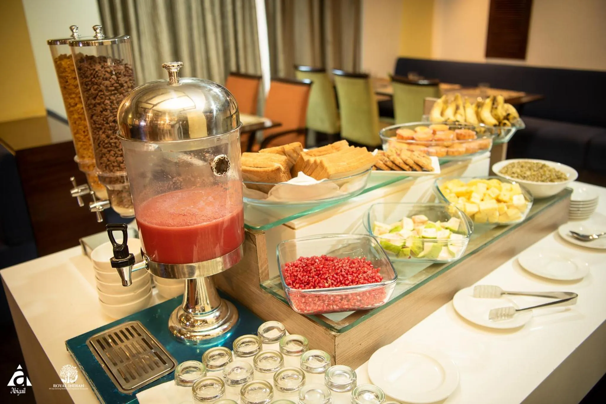 Breakfast in Hotel Abigail Goradia's