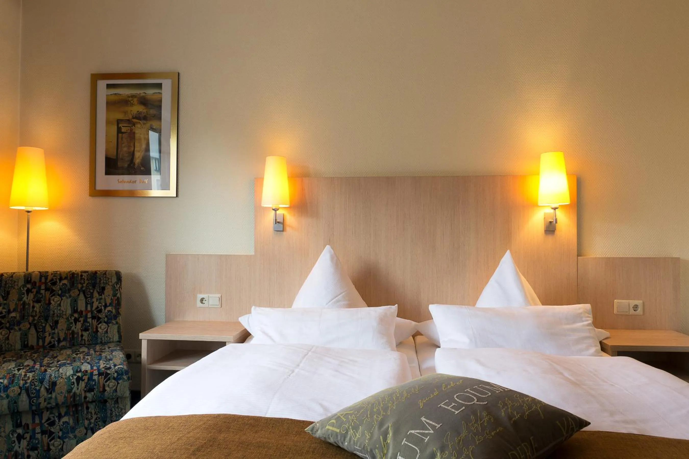 Bed in Hotel Deutsches Haus