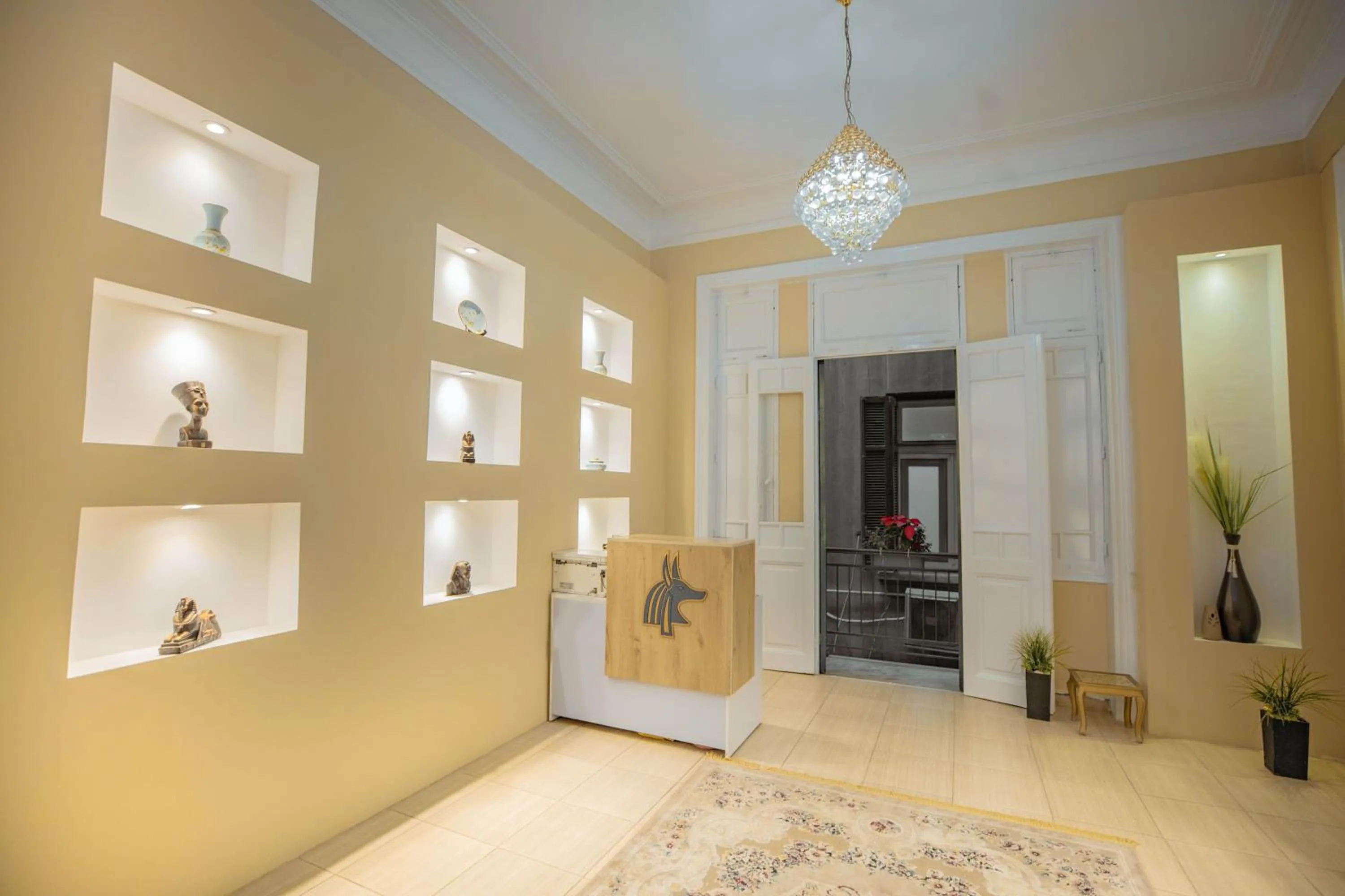 Lobby or reception in The Square Boutique Hotel