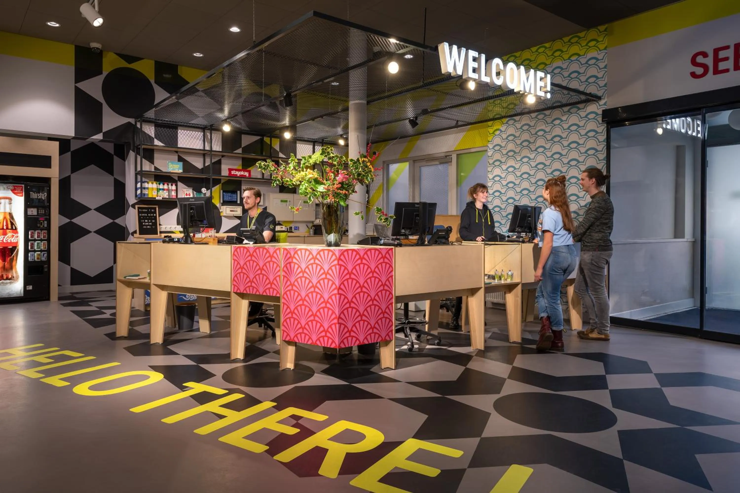 Lobby or reception in Stayokay Hostel Amsterdam Oost