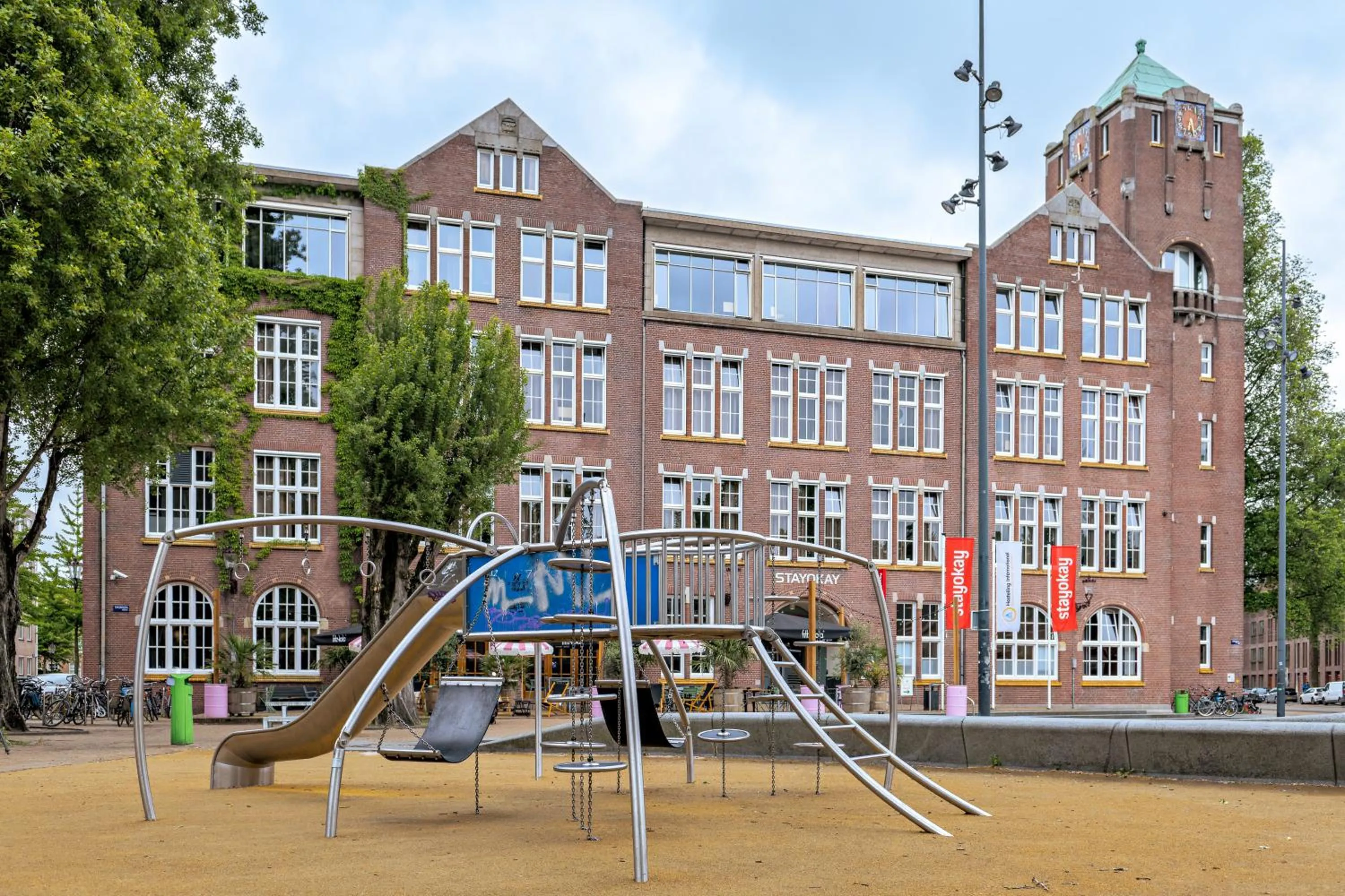 Children play ground in Stayokay Hostel Amsterdam Oost