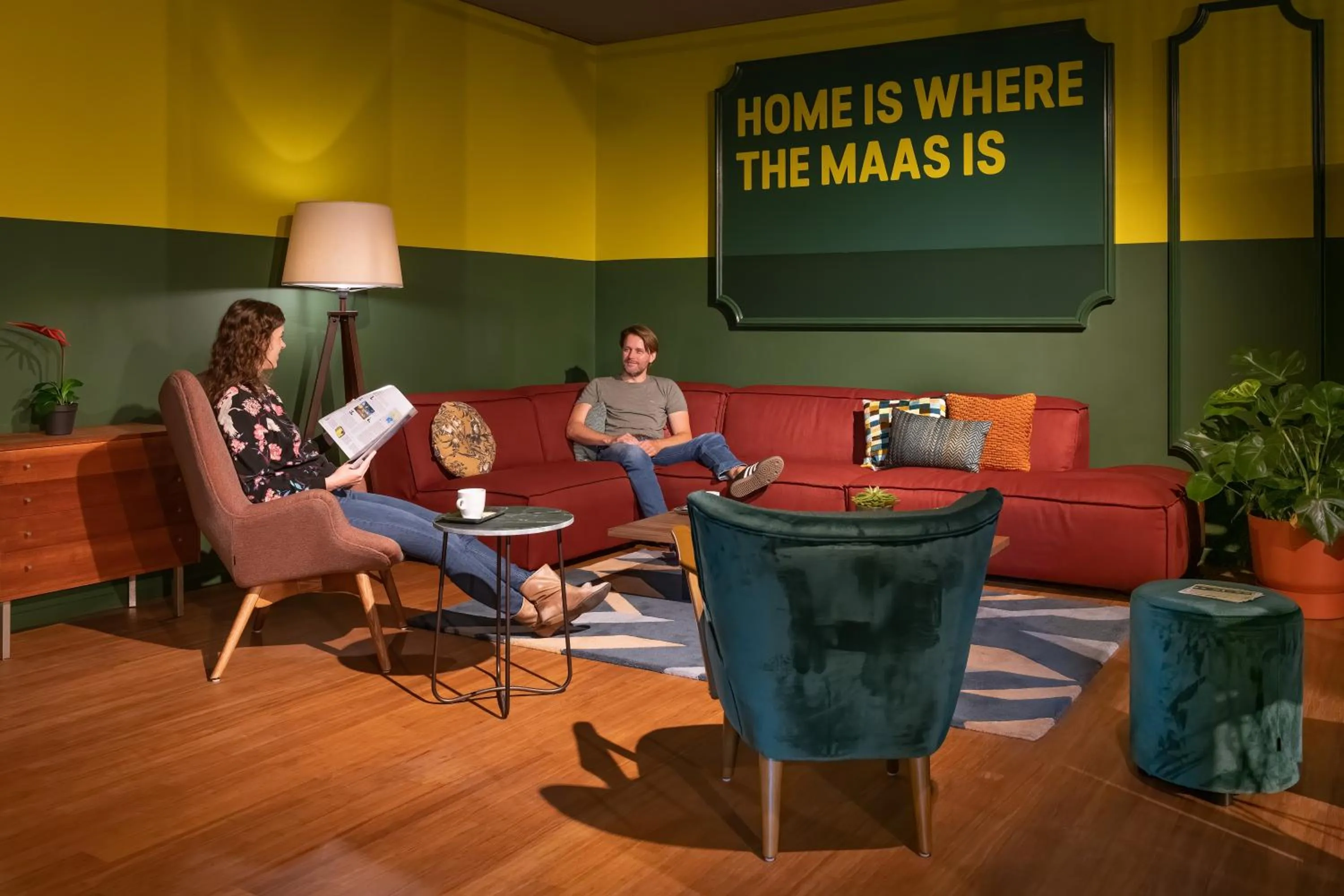 Lounge or bar in Stayokay Hostel Maastricht