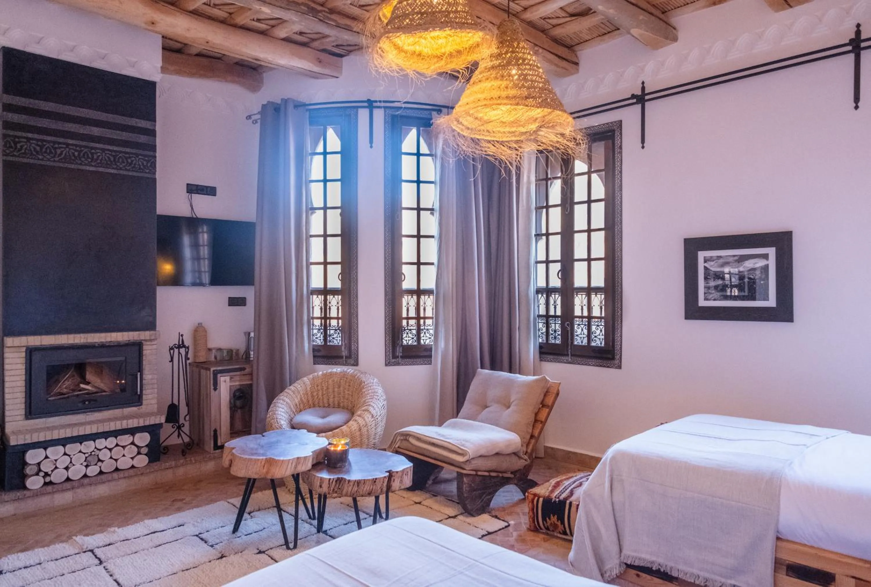 Seating area in Eden Boutique Hotel