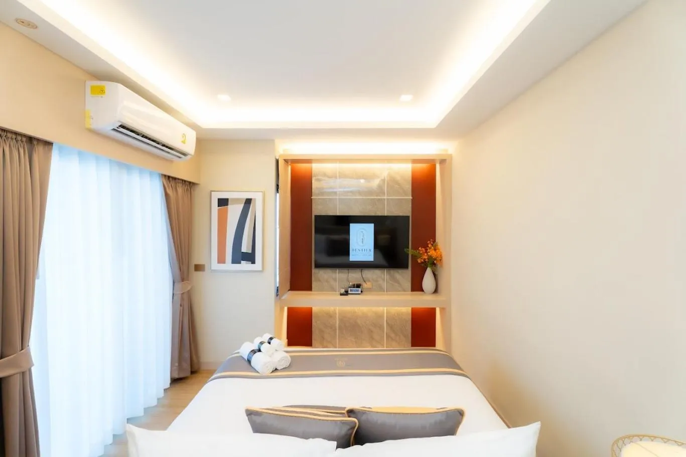 Bed in Bestier Hotel Hatyai