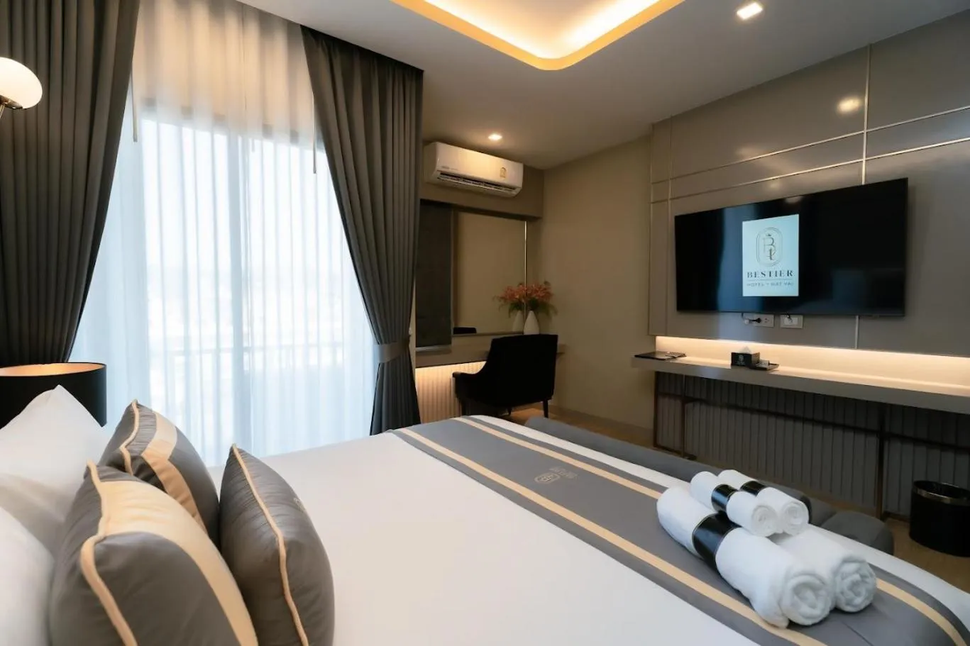 Bed in Bestier Hotel Hatyai