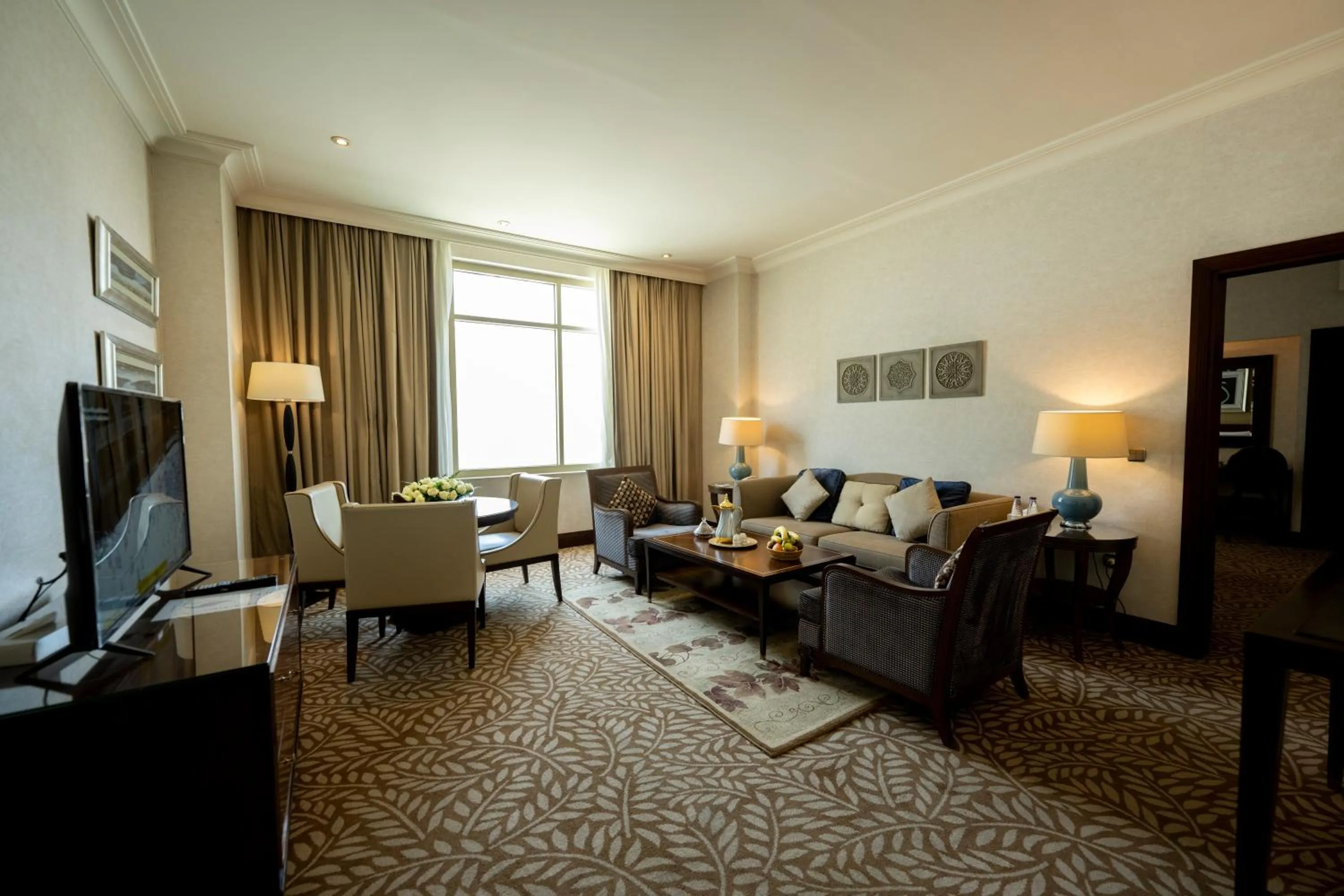 Living room in SAJA By Warwick Makkah Hotel