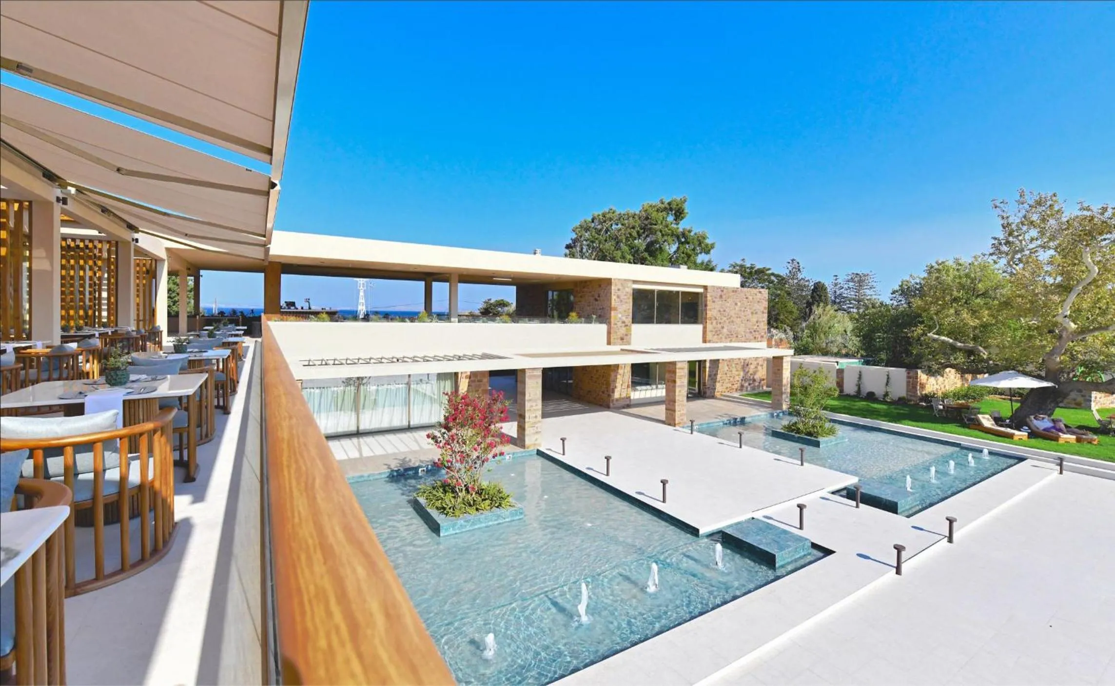 Area and facilities in Royal Pearl Island Chios Hotel and Spa