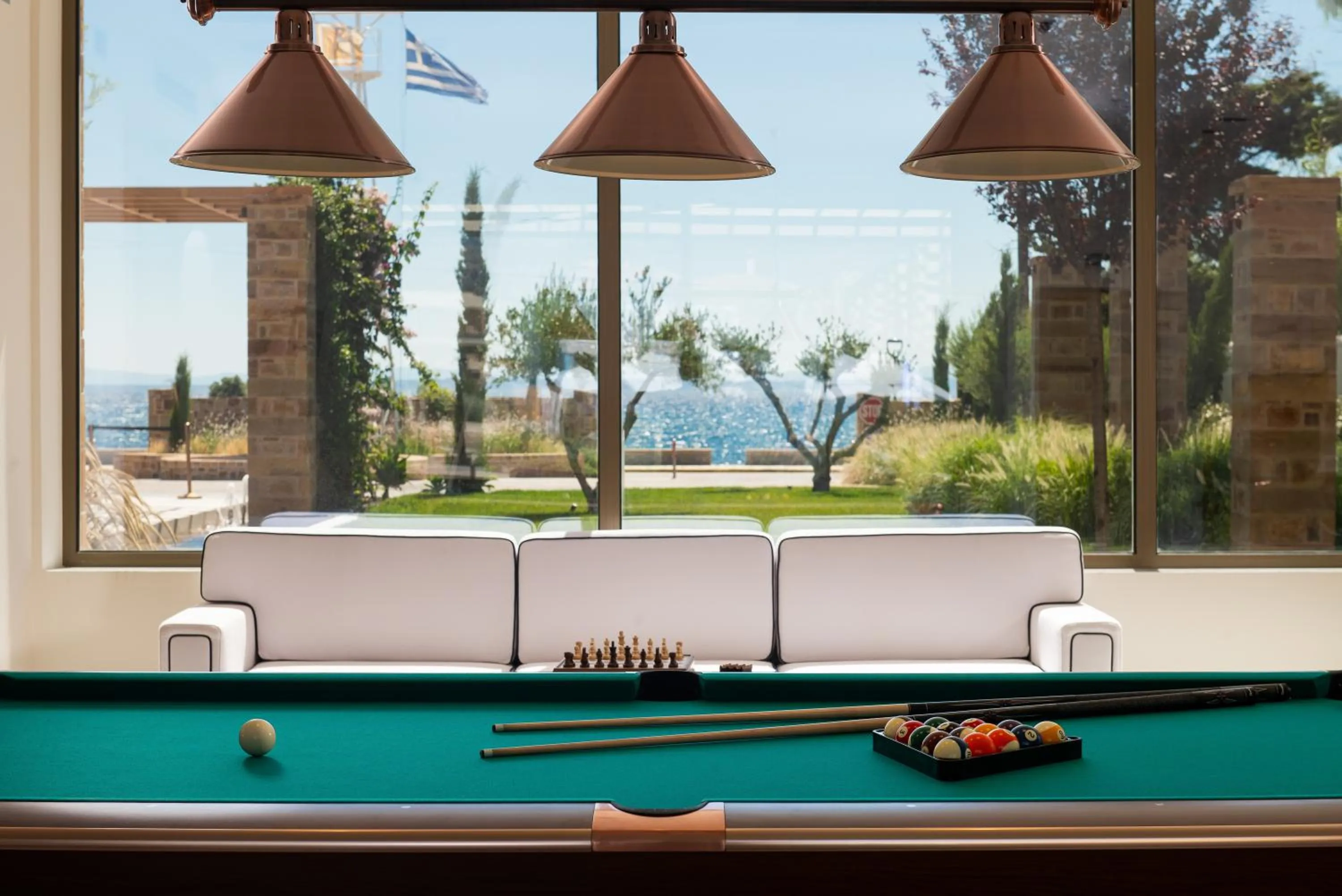 Billiard in Royal Pearl Island Chios Hotel and Spa