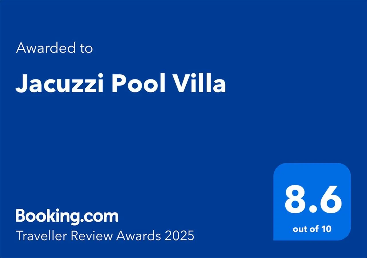 Certificate/Award in Jacuzzi Pool Villa