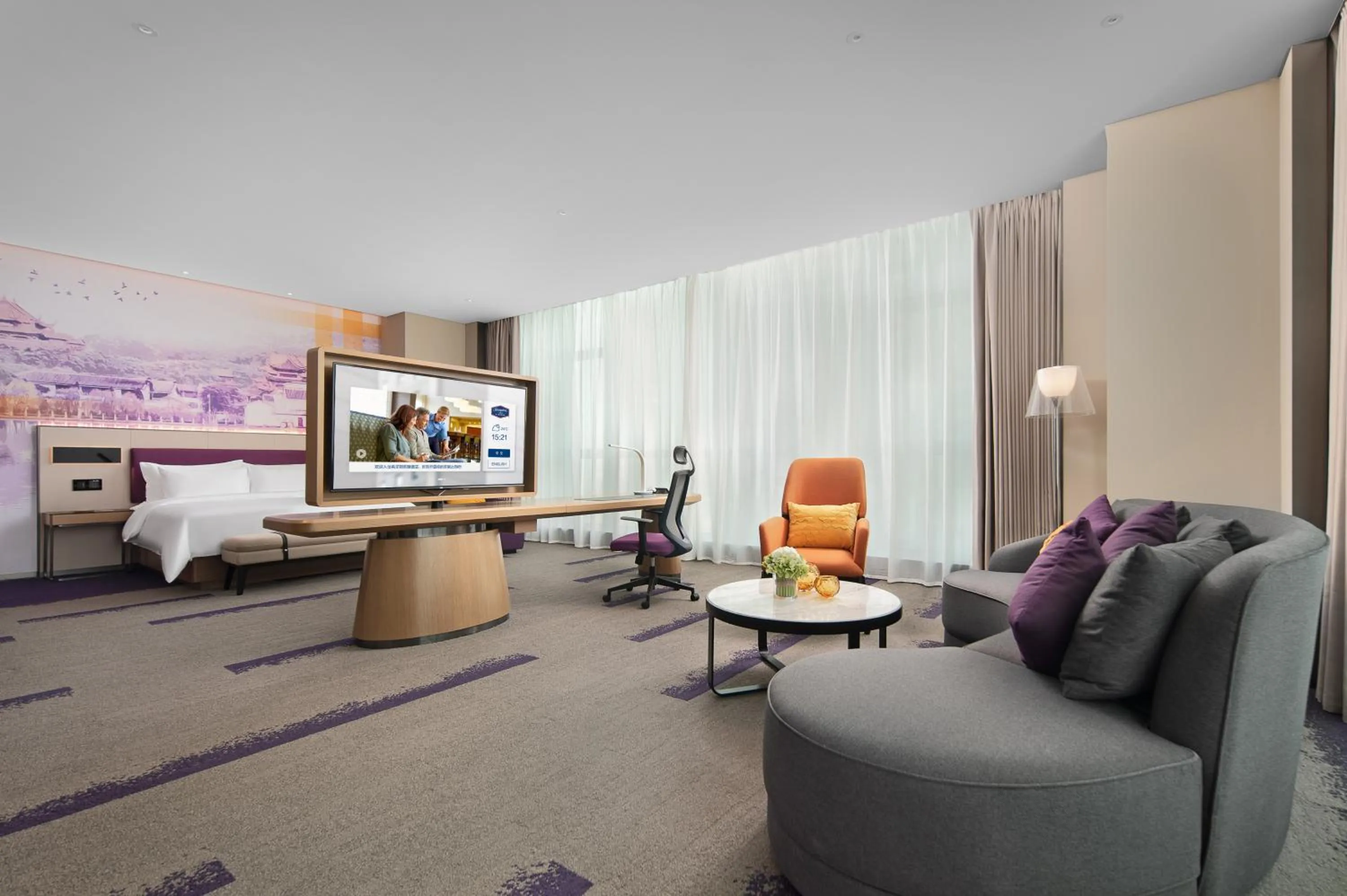 Living room in Hampton by Hilton Foshan Shunde Beijiao