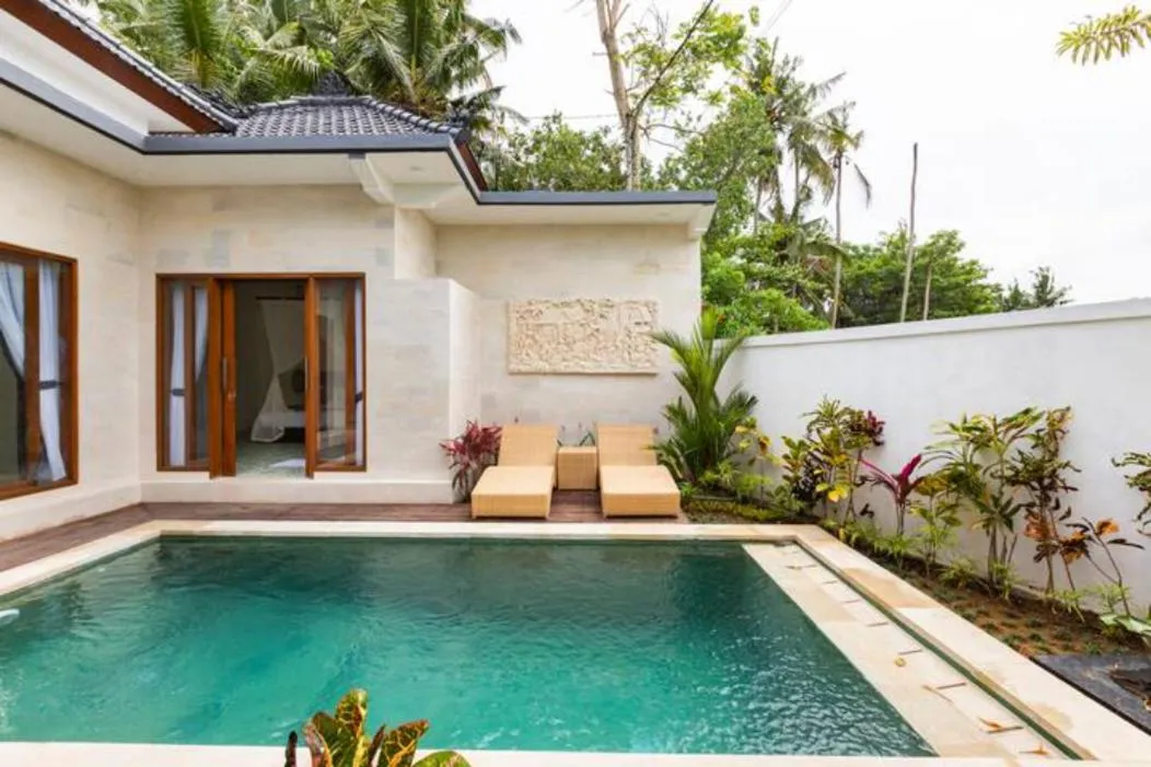 Stylish villa, Ubud, 2 bed,2 bath, central location, pool, private!