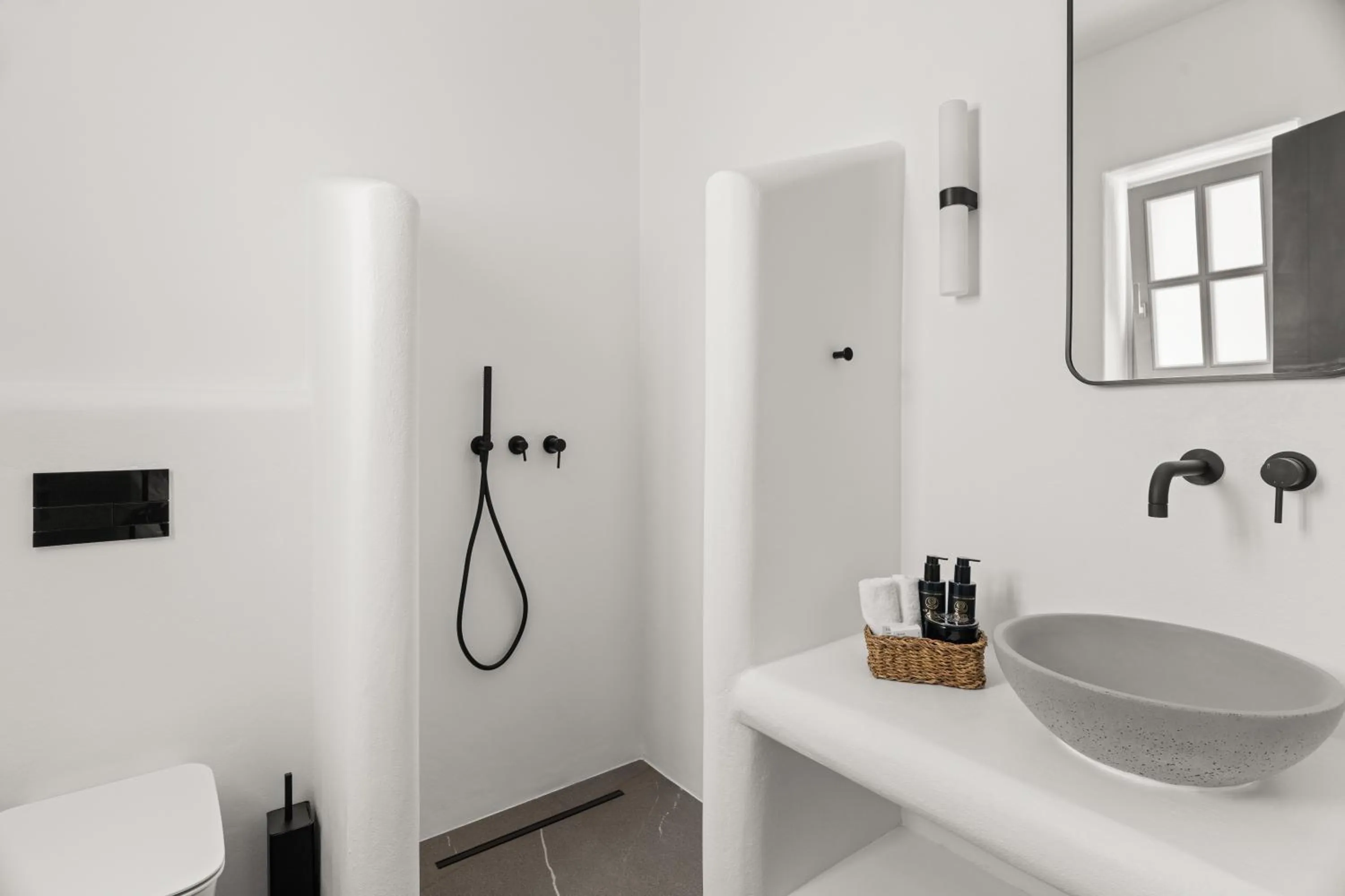 Bathroom in Mr & Mrs White Paros Suites & More