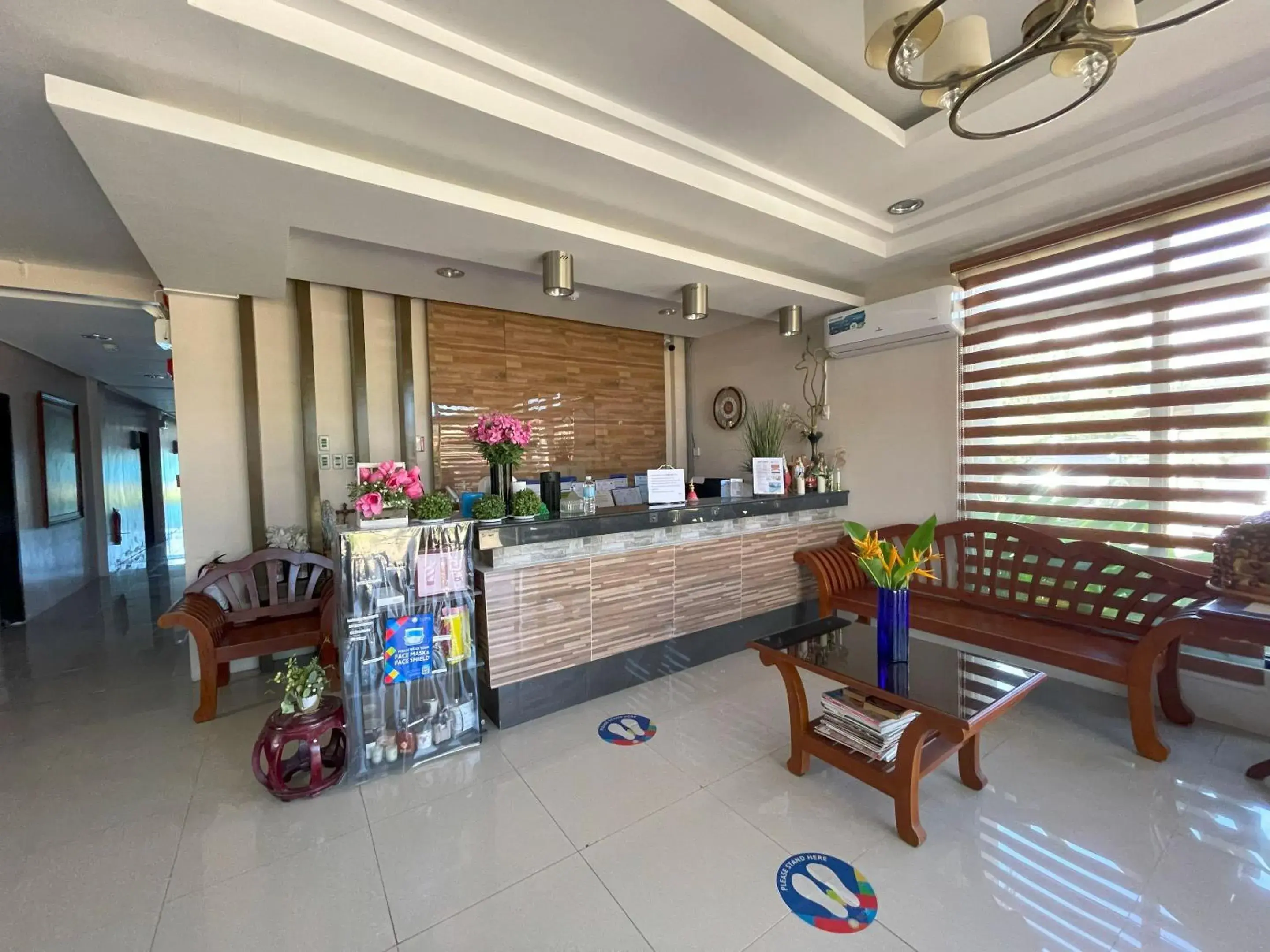 Lobby or reception in Argao Seabreeze Hotel powered by Cocotel Lobby or reception in Argao Seabreeze Hotel powered by Cocotel