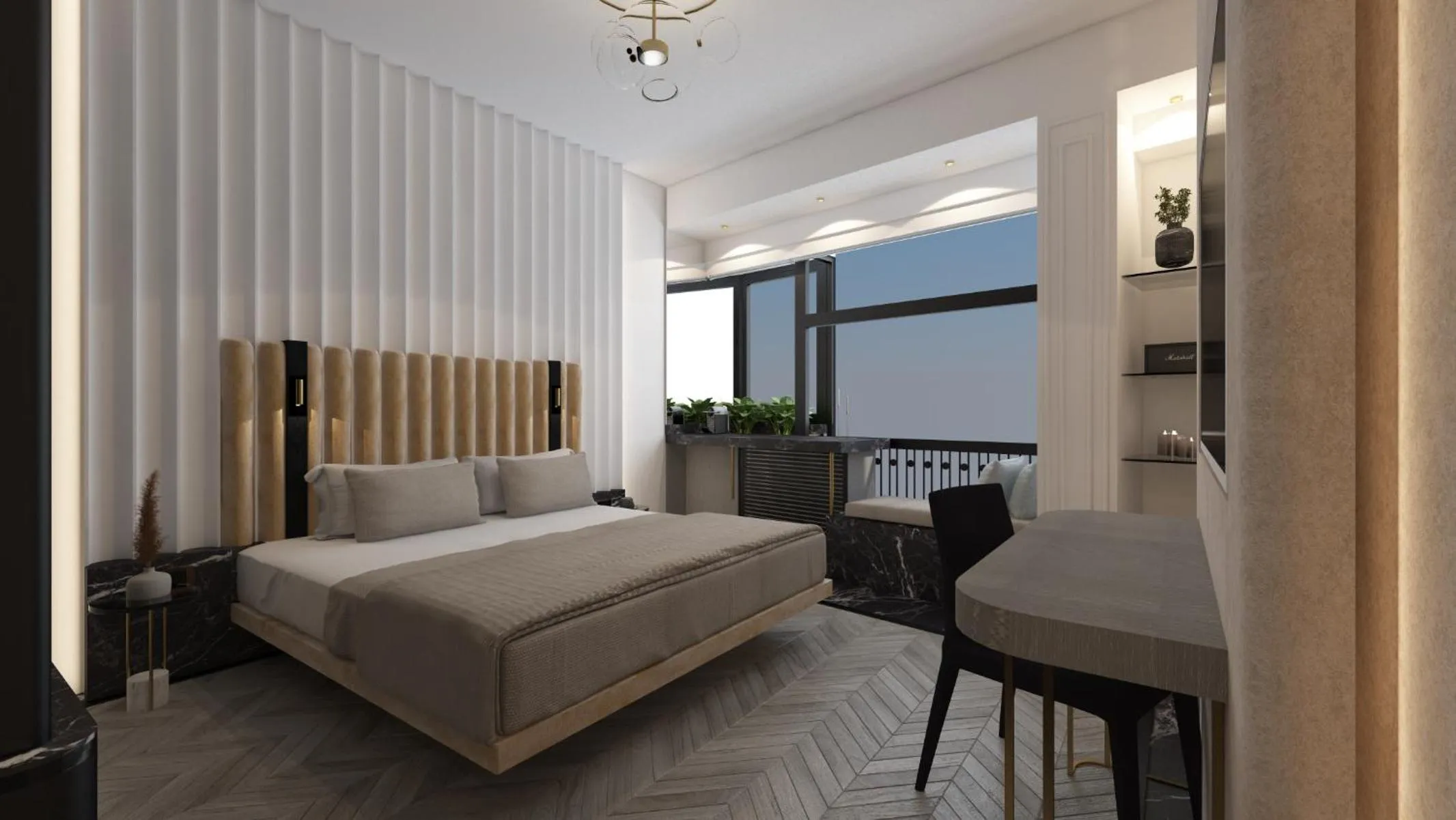 Bedroom, Bed in Esse Athens