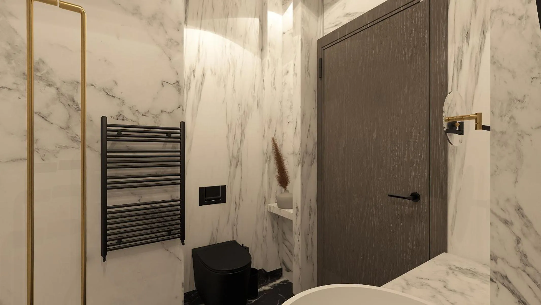 Bathroom, Bed in Esse Athens