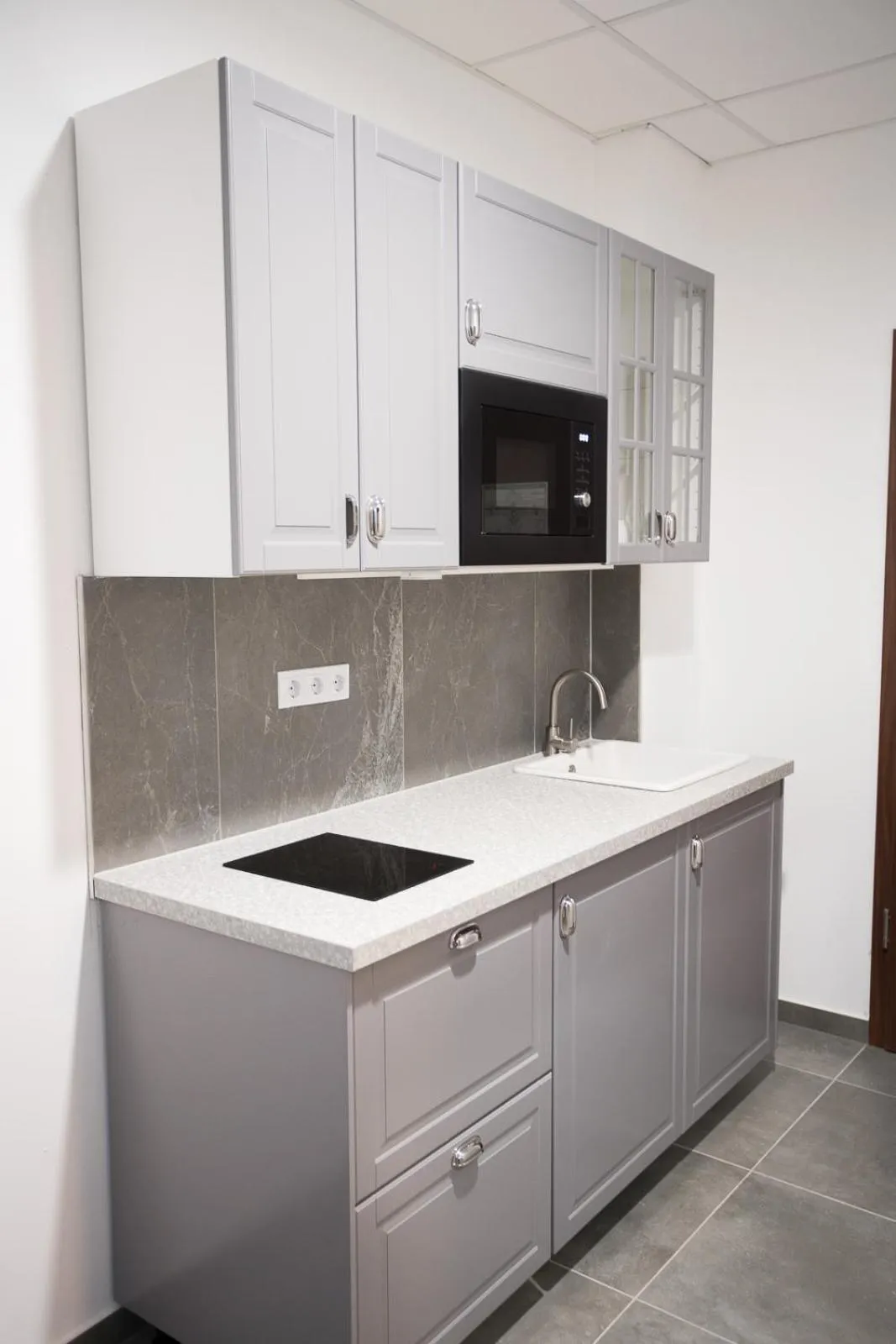 Kitchen or kitchenette in Hotel Golden Palace