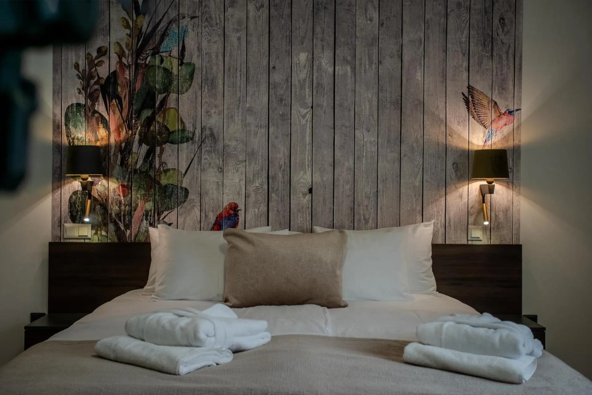 Bed in Hotel Golden Palace