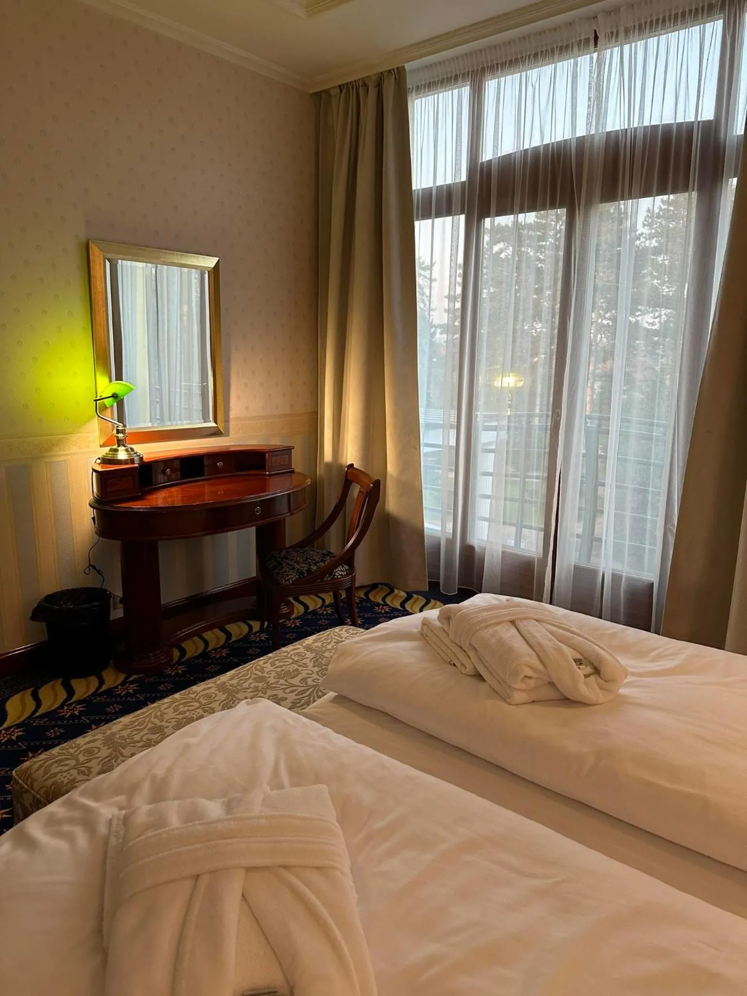 Bed in Hotel Golden Palace