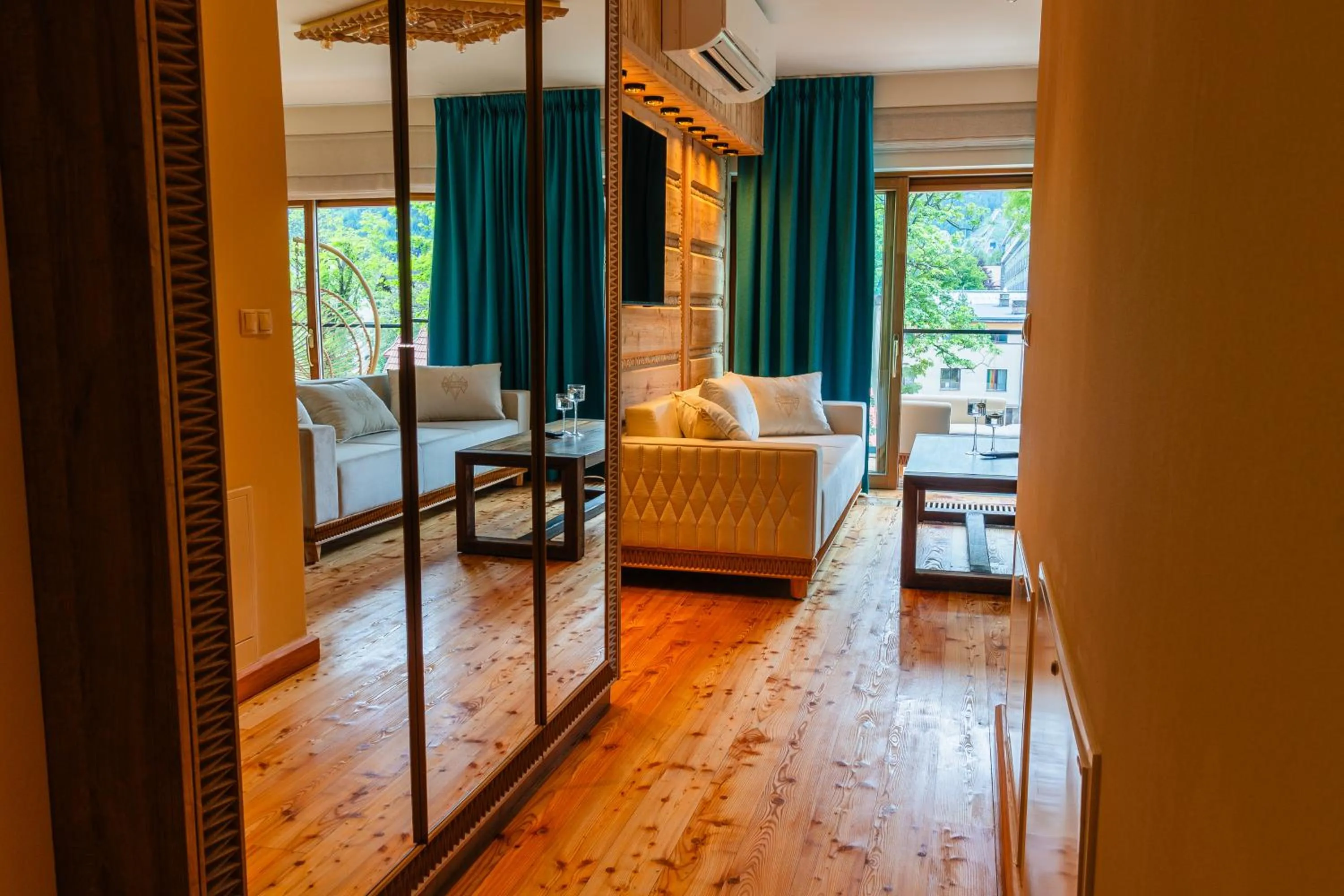 Living room in Mountain Diamond Resort