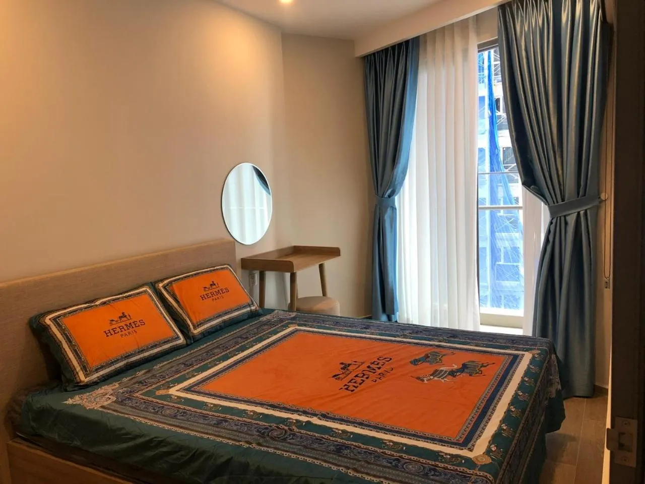 Bed in The Song Apartment Vung Tau Sea view