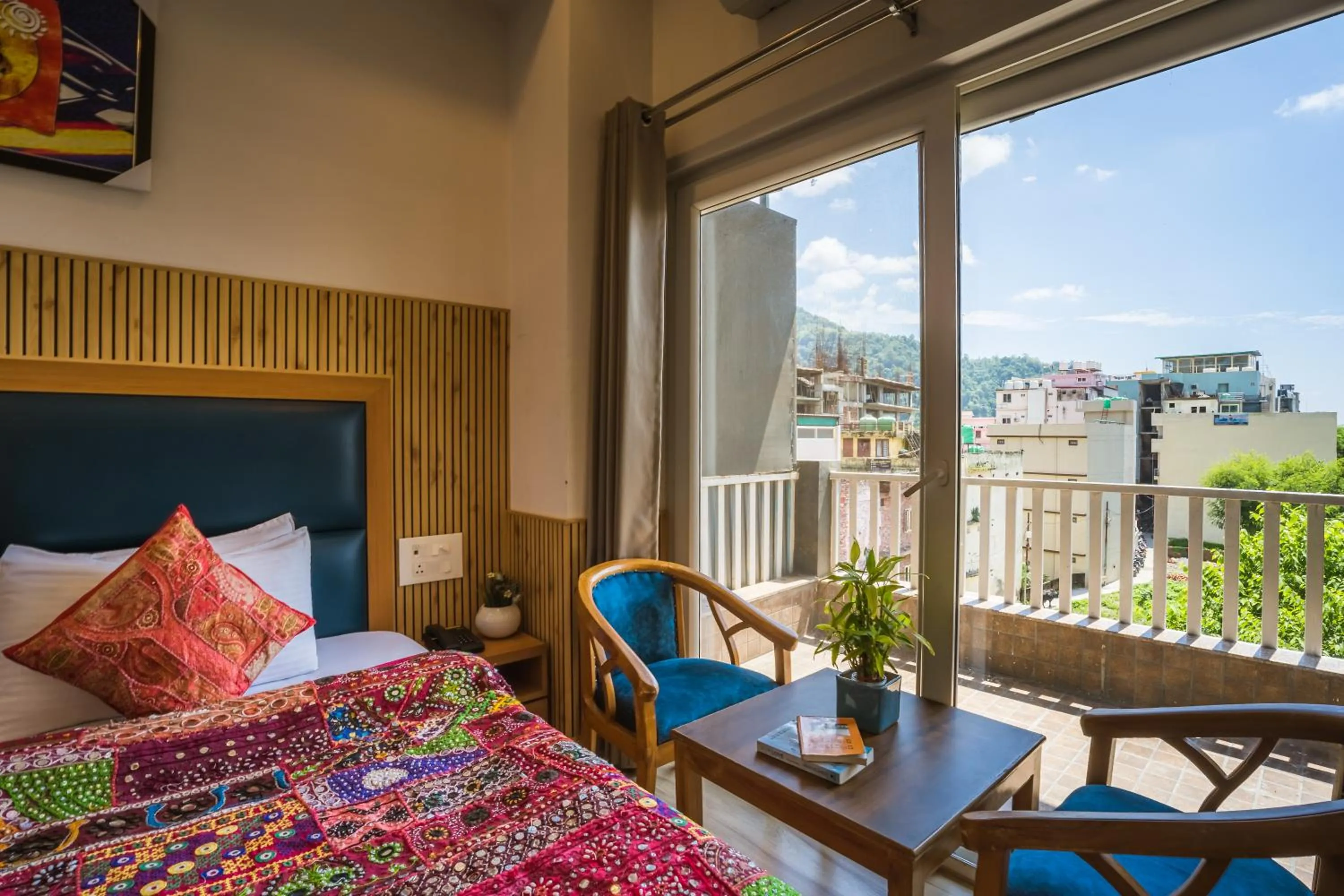 View (from property/room), Bed in Tripli Hotels Ayushman Retreat