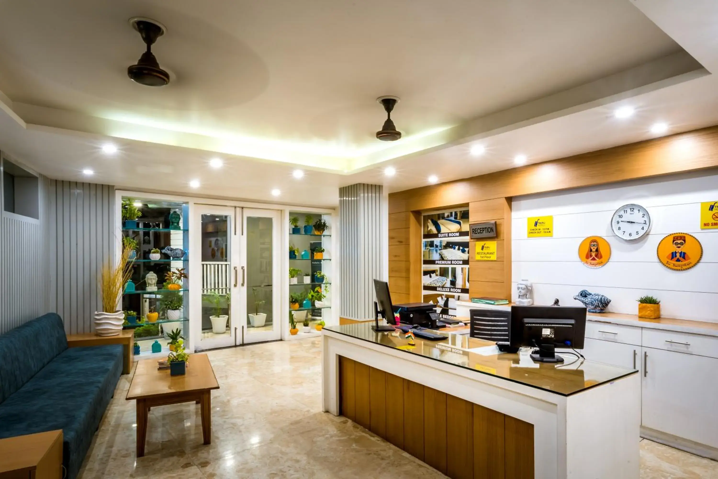Lobby or reception in Tripli Hotels Ayushman Retreat Lobby or reception in Tripli Hotels Ayushman Retreat