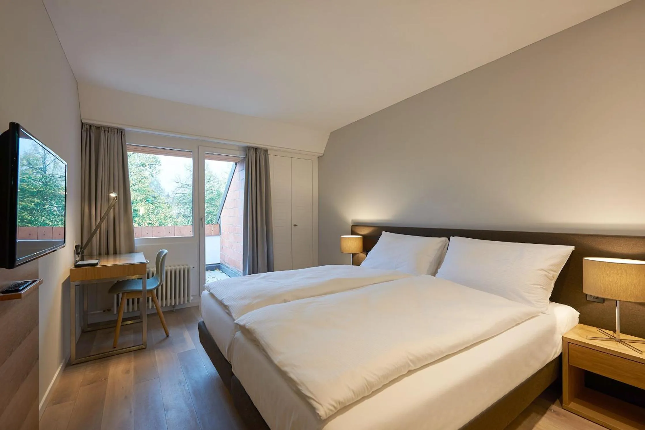 Bed in Parkhotel Wallberg