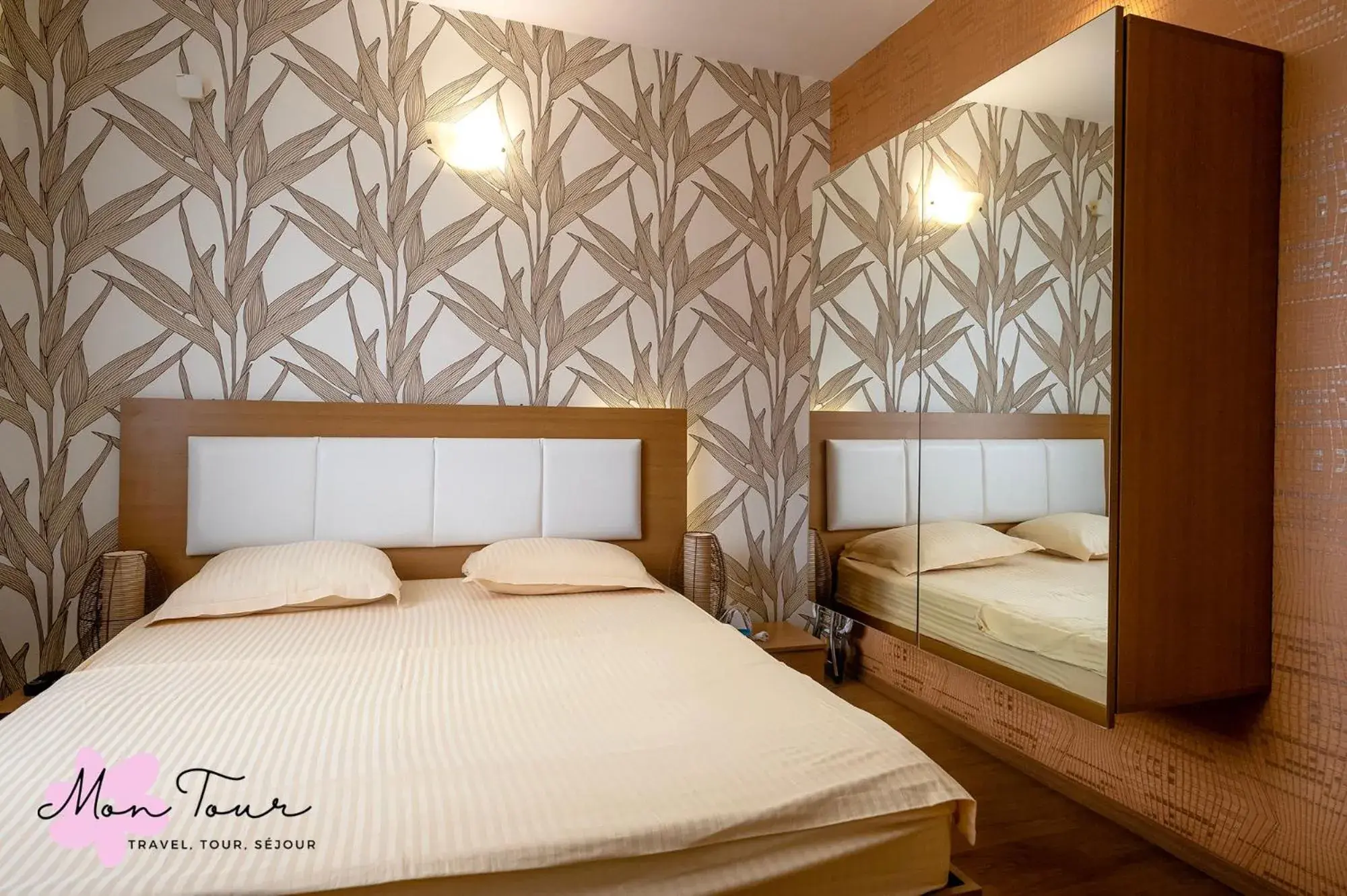 Bed in Mon Tour apartments Bed in Mon Tour apartments