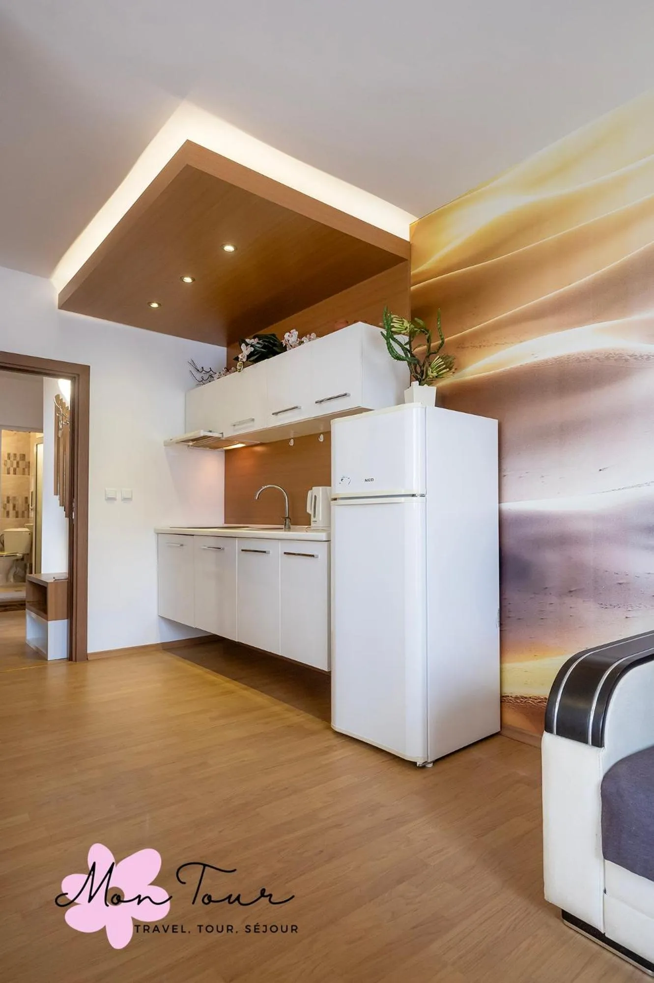 Kitchen or kitchenette in Mon Tour apartments