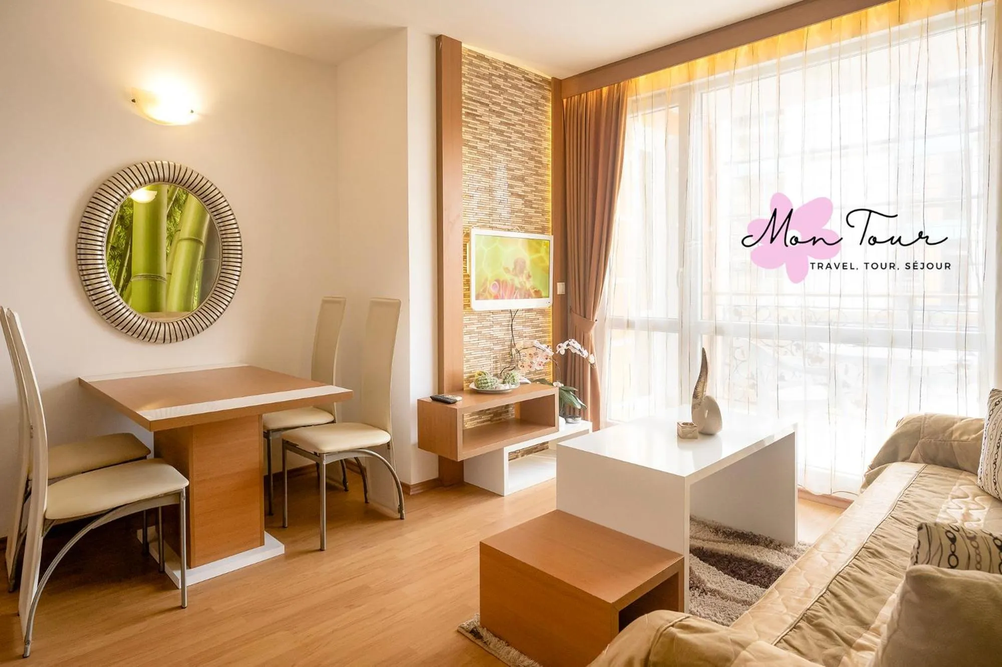 Living room in Mon Tour apartments