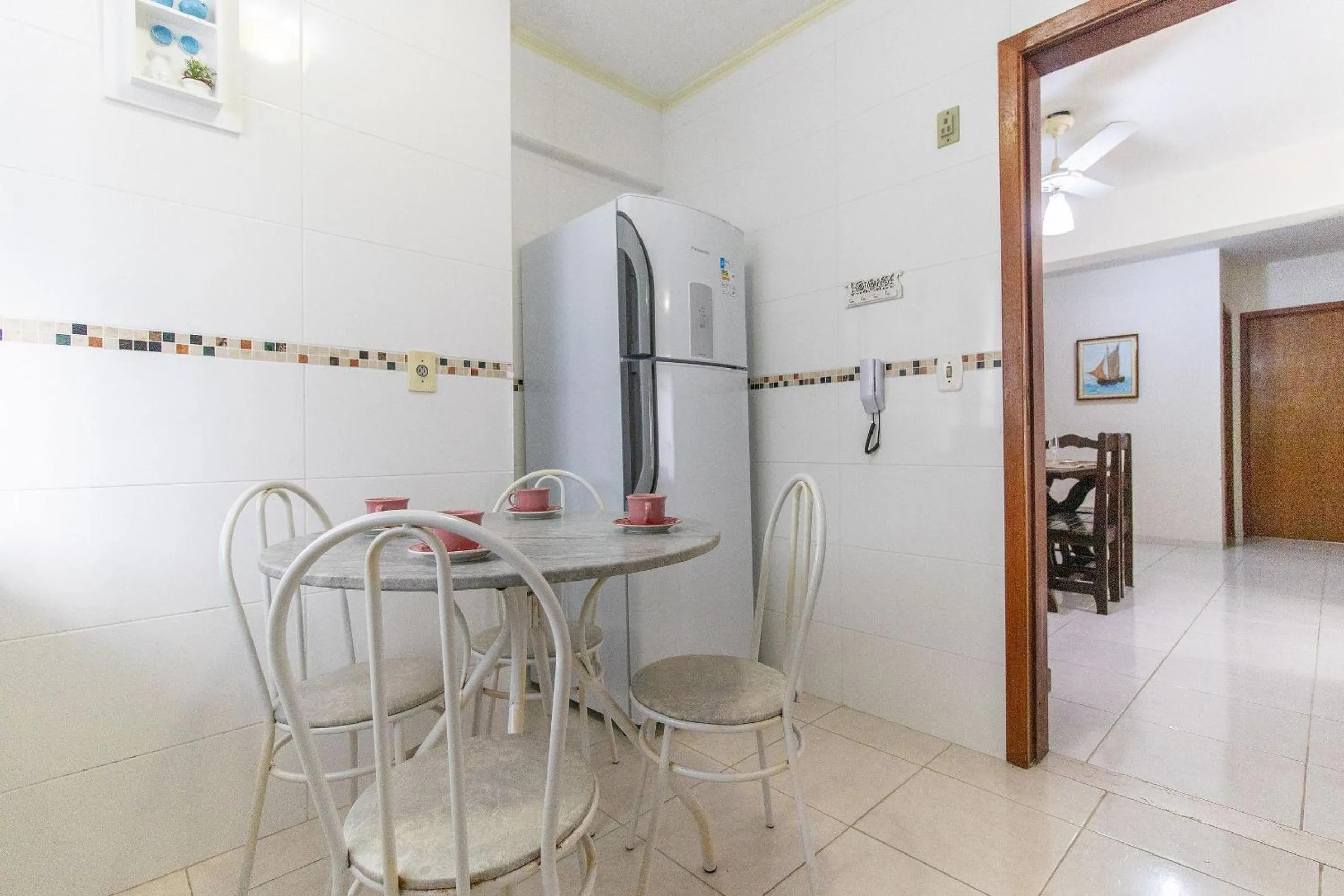 Kitchen or kitchenette in VNZ42B - Climatizado, Quadra Mar, Garagem, Wi-Fi