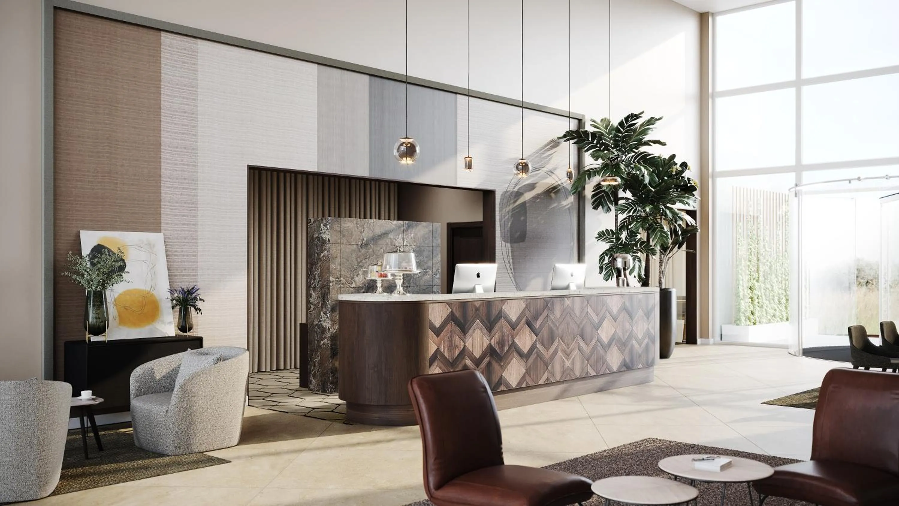 Lobby or reception in Hotel de Schelde