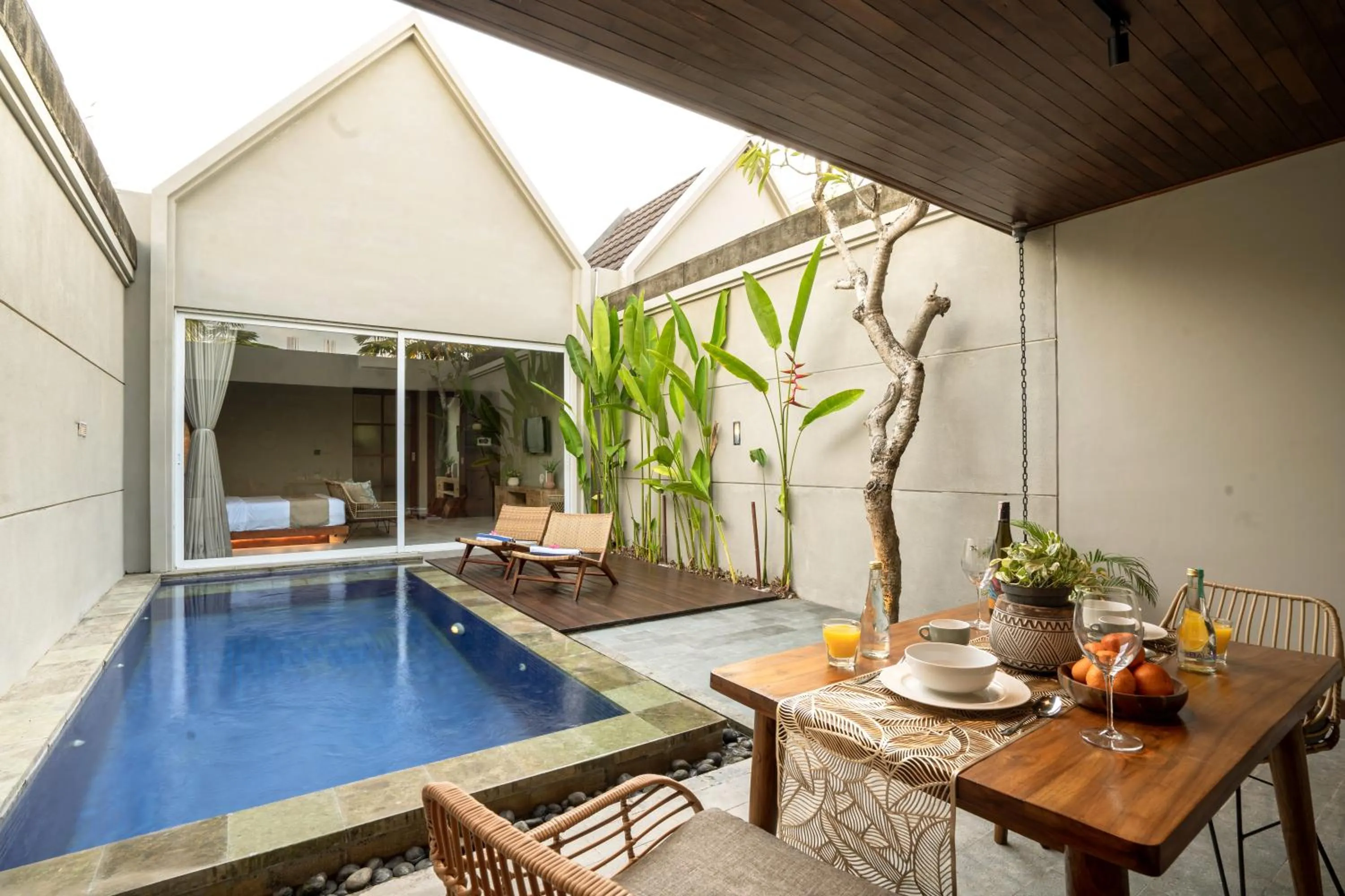 Pool view in Damarya Villa Canggu by Samhita Bali